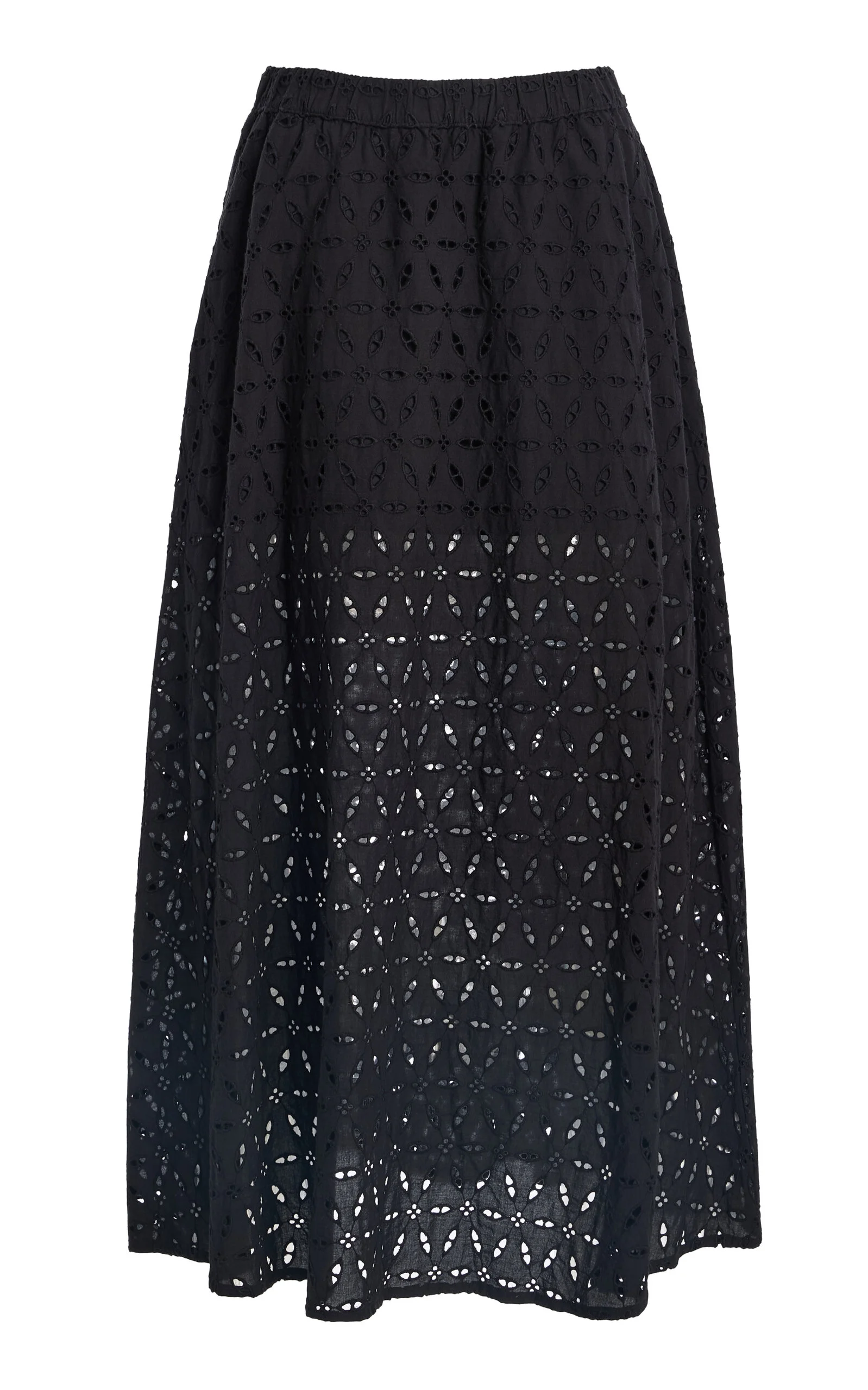 The Pretty Please Cotton Midi Skirt black - 1