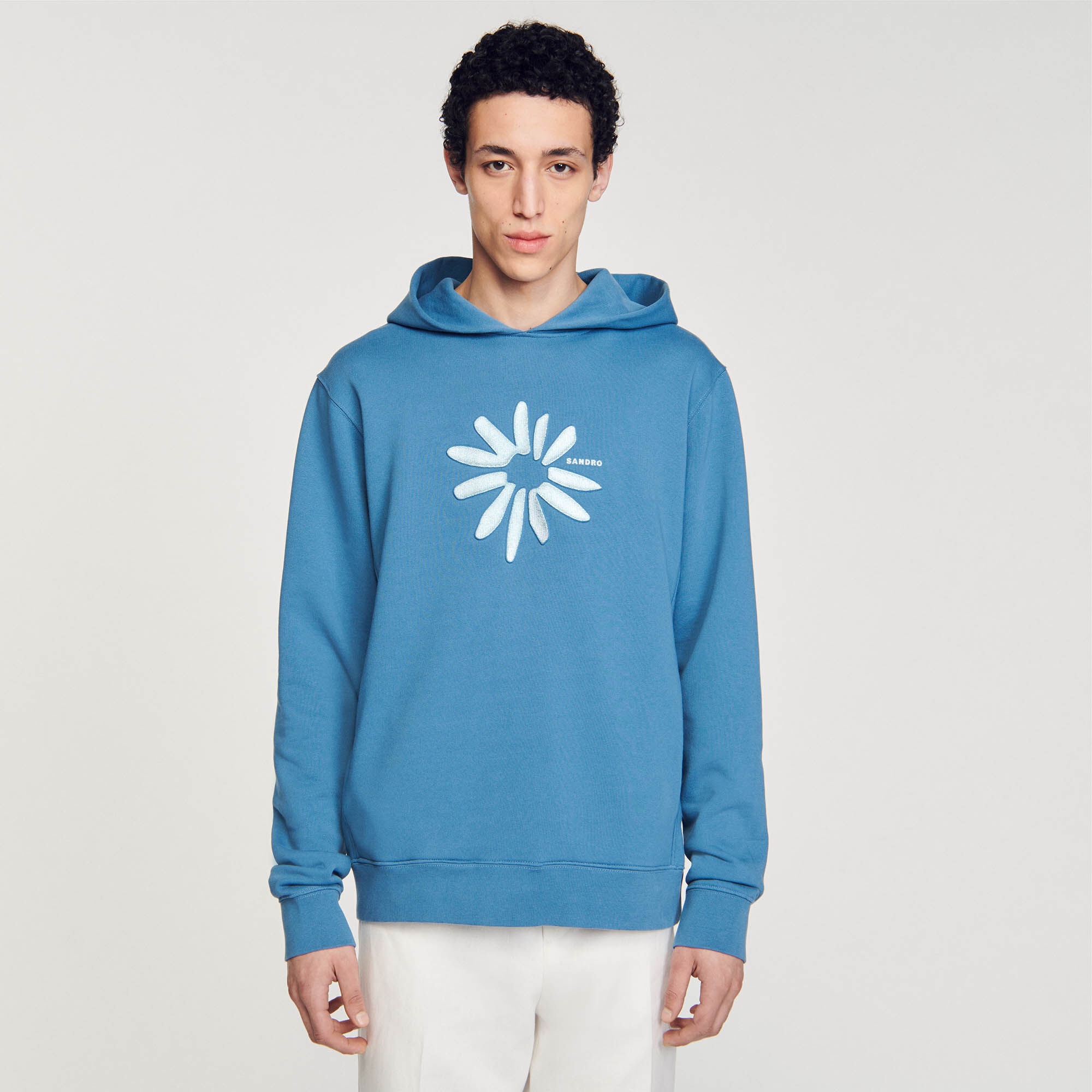 COTTON FLOWER HOODIE - 5