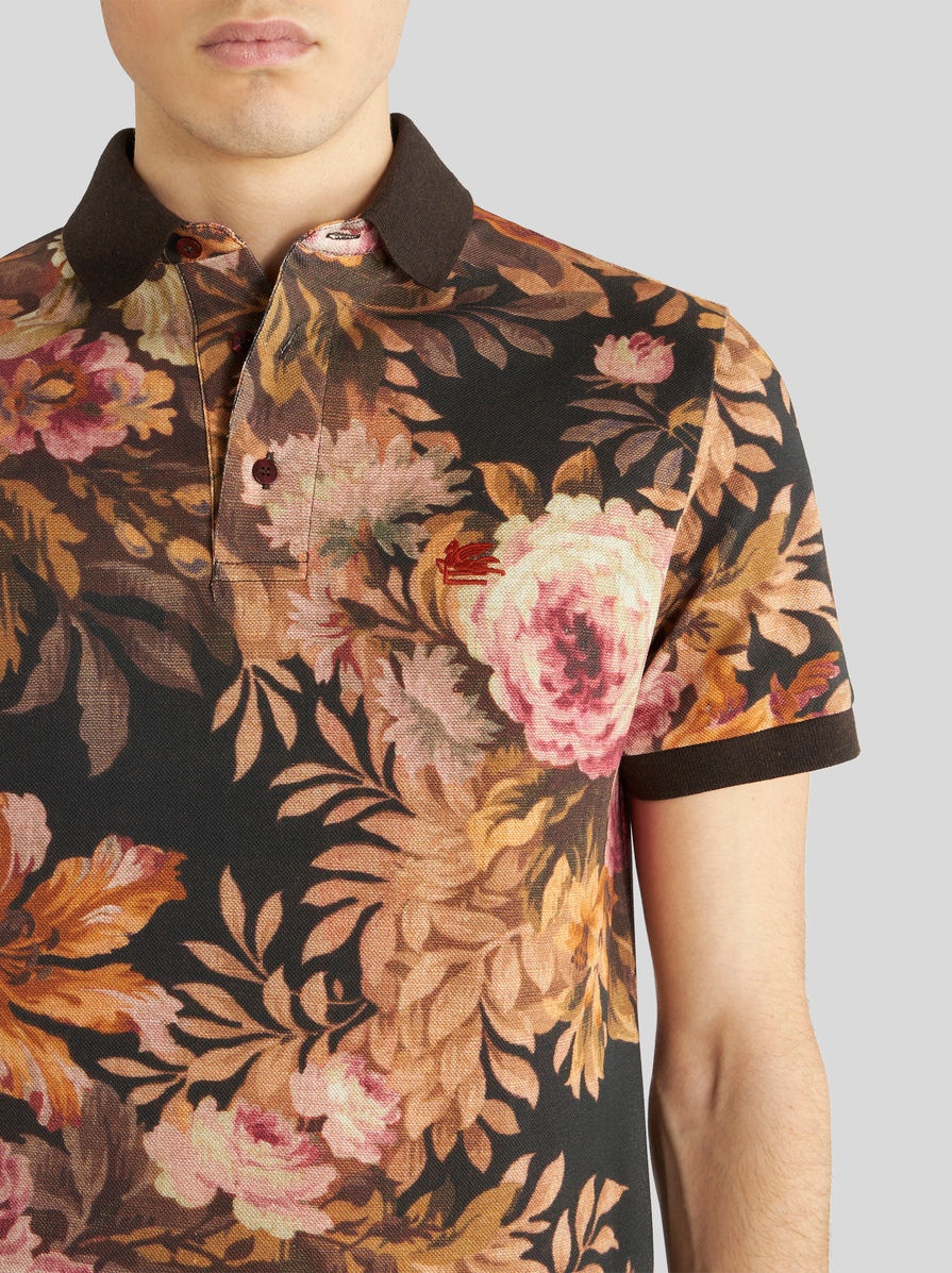 POLO SHIRT WITH FLORAL PRINT - 3