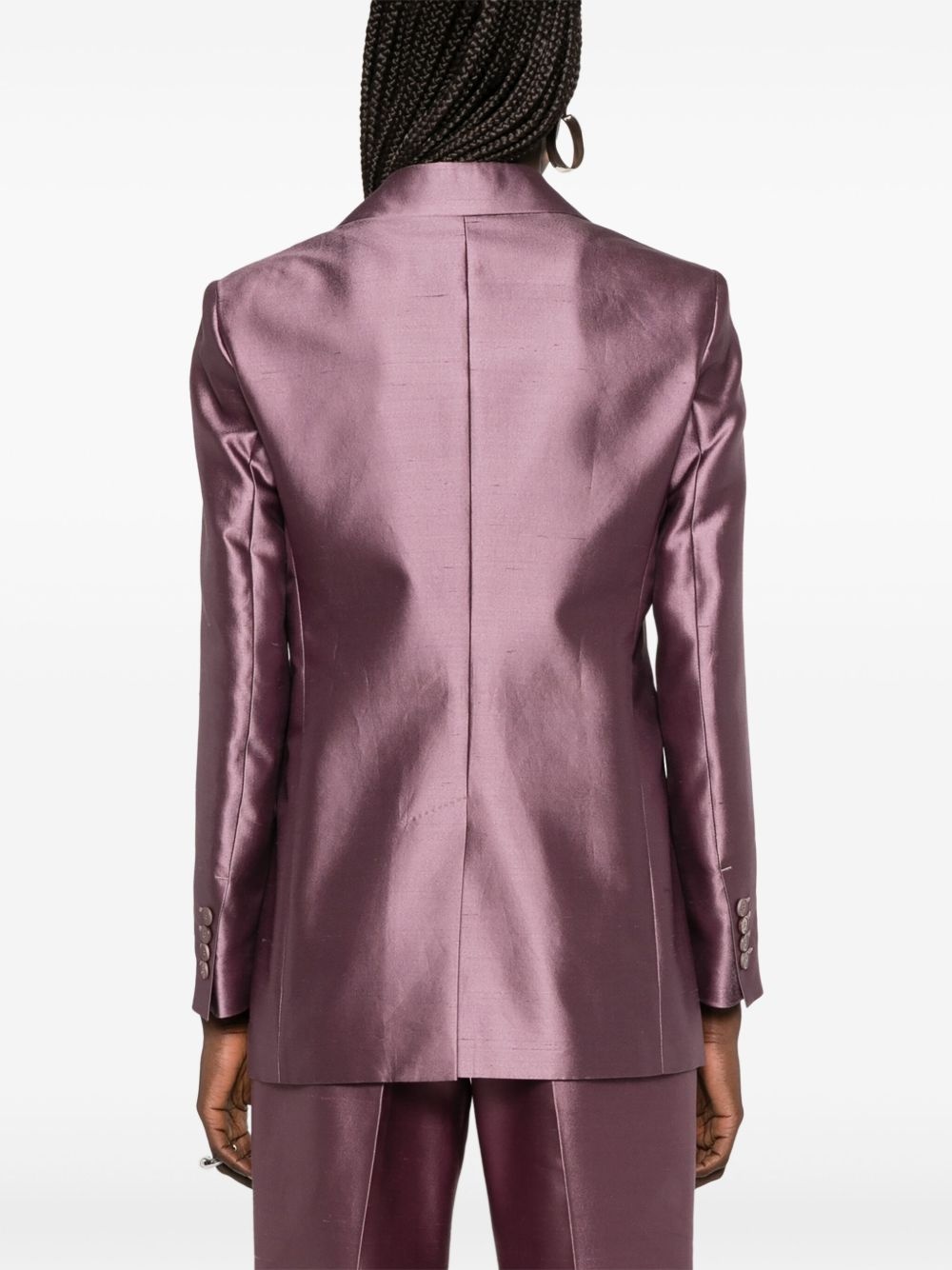 metallic-effect blazer - 4
