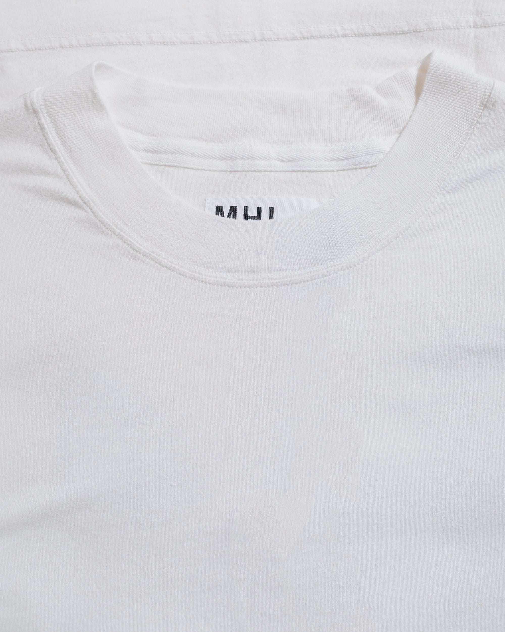 MHL Simple T-Shirt Organic Cotton Linen Jersey White - 4