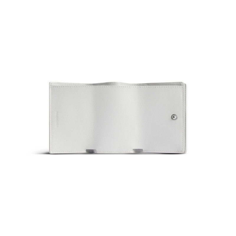 BALENCIAGA Women's Le City Mini Wallet in Silver outlook