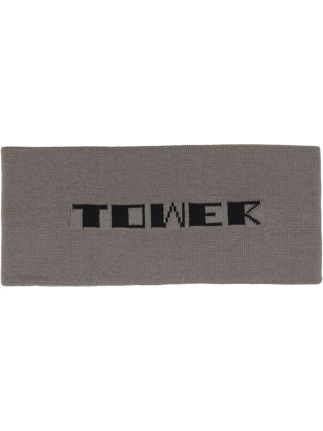Gray Tower Cotton Knit Headband - 1