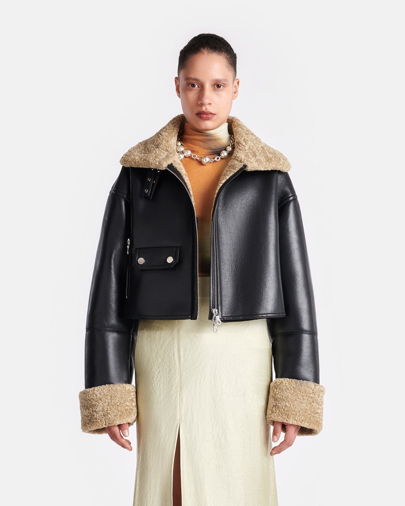 Nanushka Bonded Shearling Jacket outlook