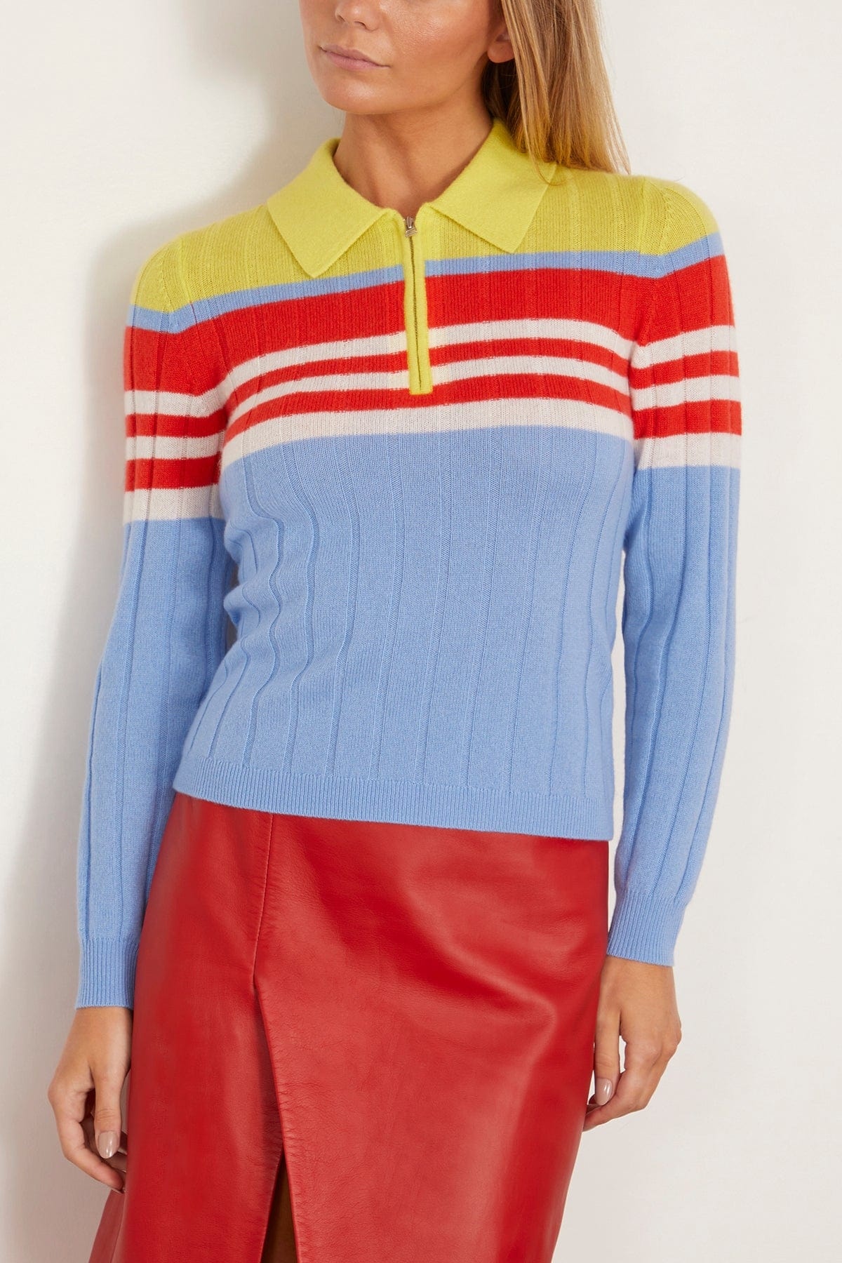 Track Polo in French Blue Combo - 3