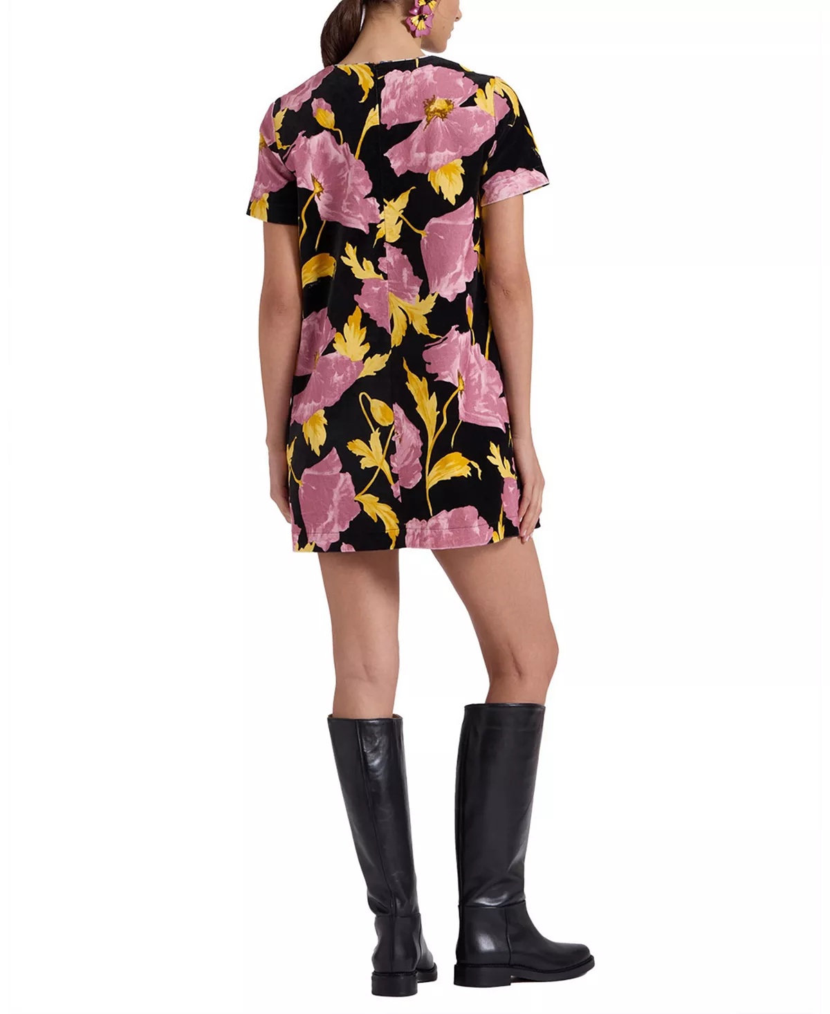 Mini Swing Dress in Sylph Black - 2