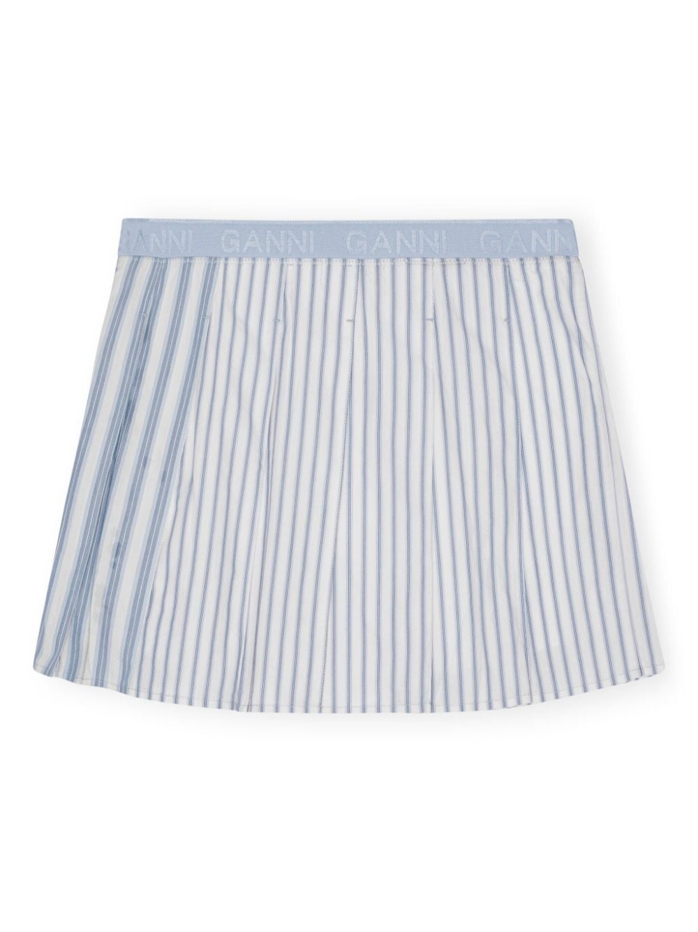 striped pleated mini skirt - 5