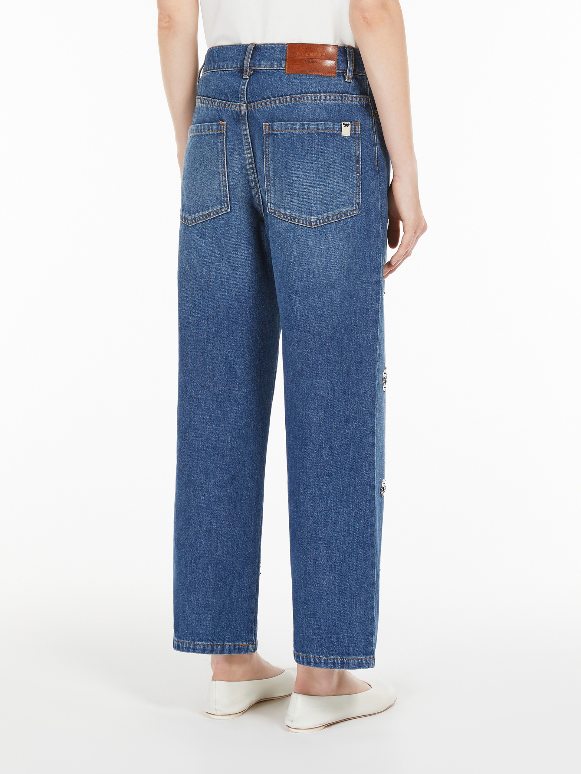 MANETTA Sequinned denim jeans - 4