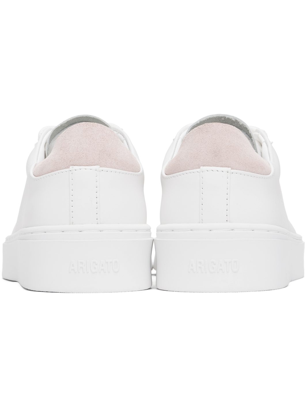 White & Pink Court Sneakers - 2