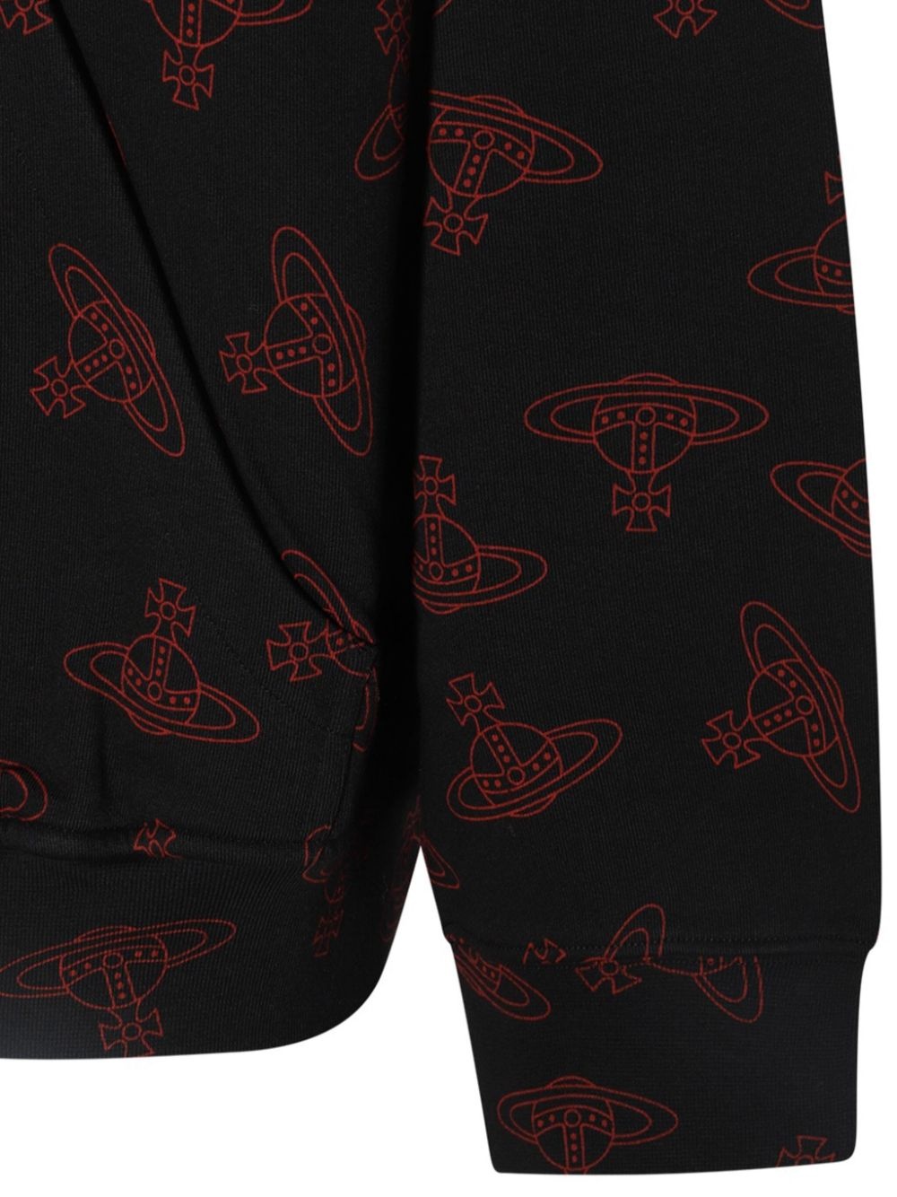 Orb-print hoodie - 4