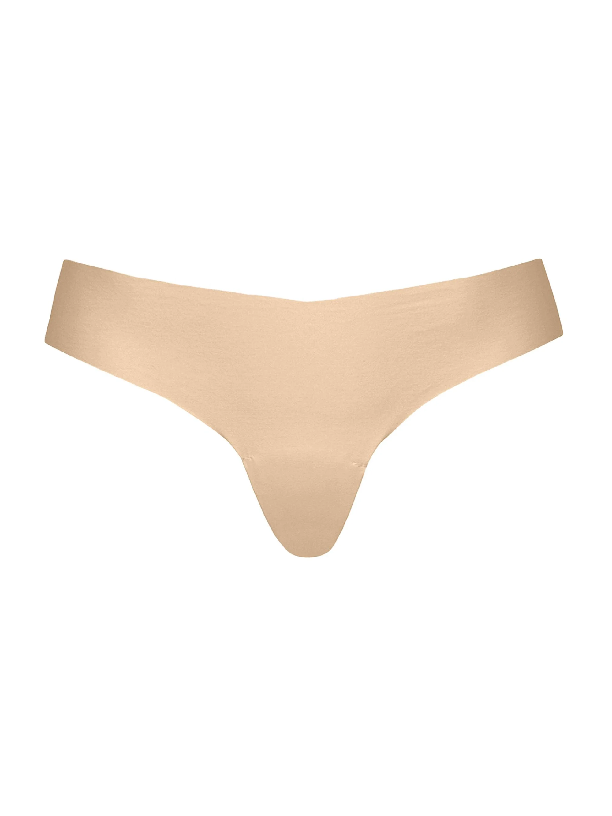 Women's Stretch Thong - Beige - 1