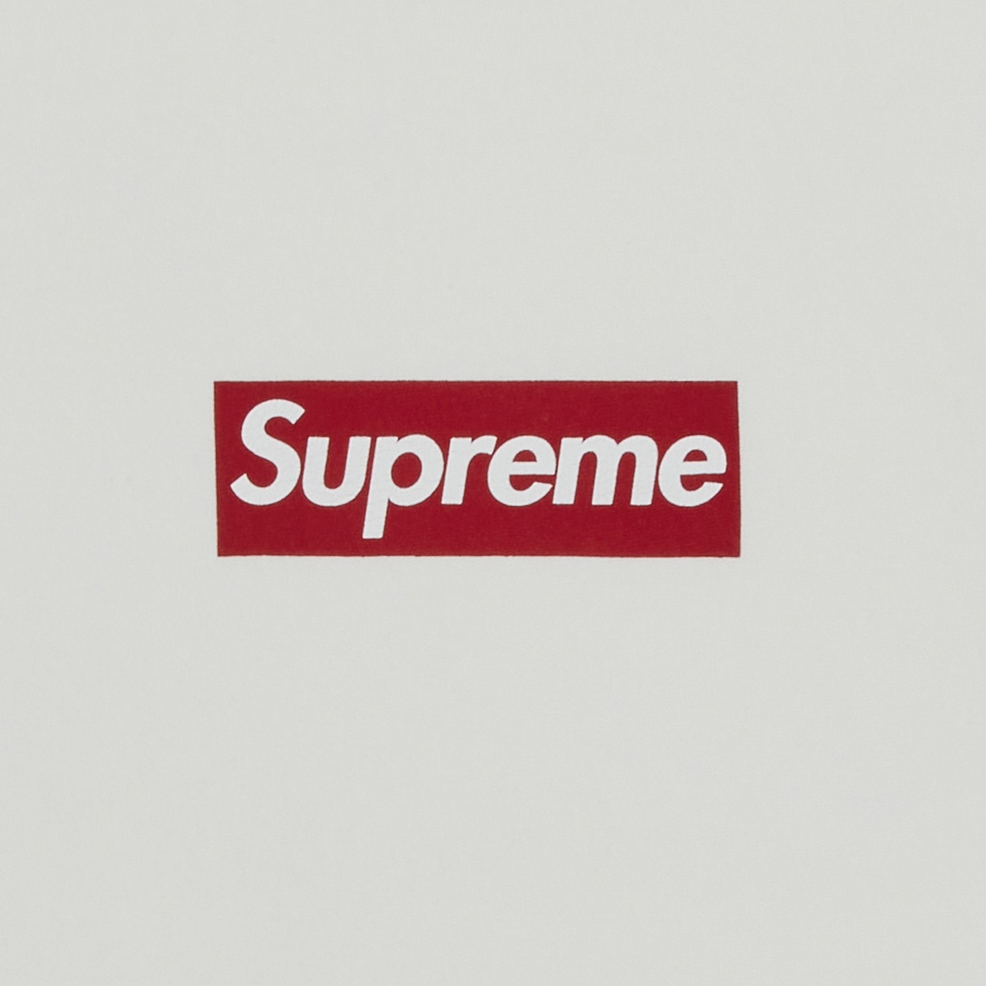 Supreme Washed Box Logo Crewneck 'White' - 2