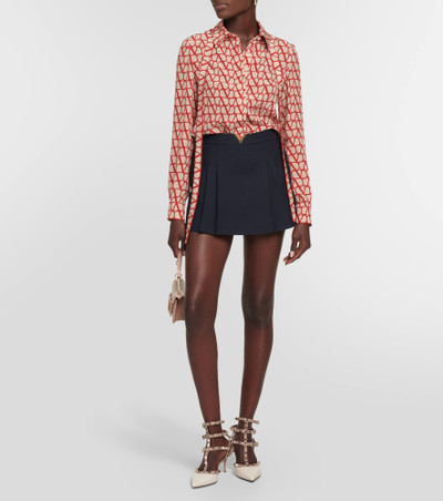 Valentino VGOLD Crêpe Couture miniskirt outlook