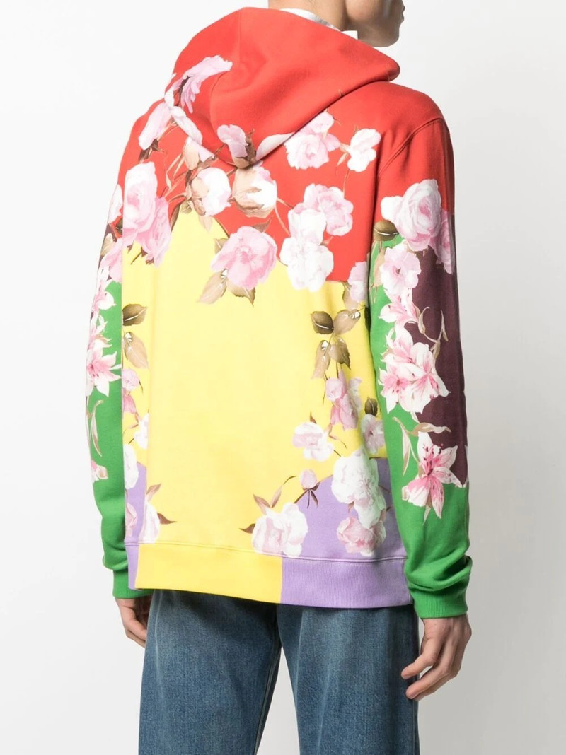 rose-print hoodie 4