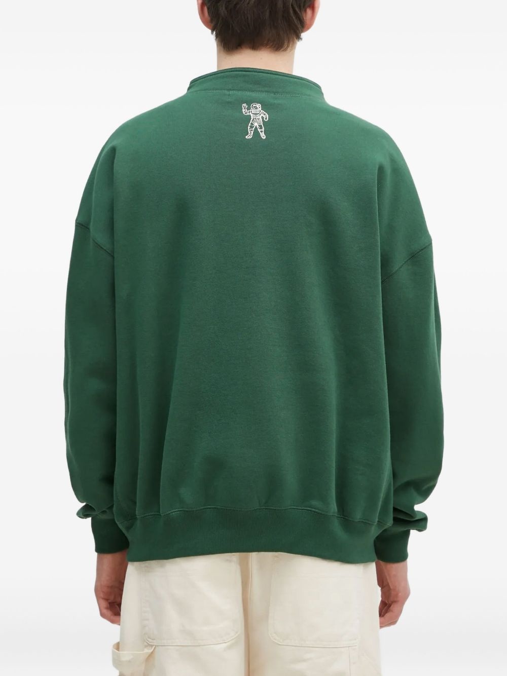 arched-logo kangaroo-pocket sweatshirt - 4