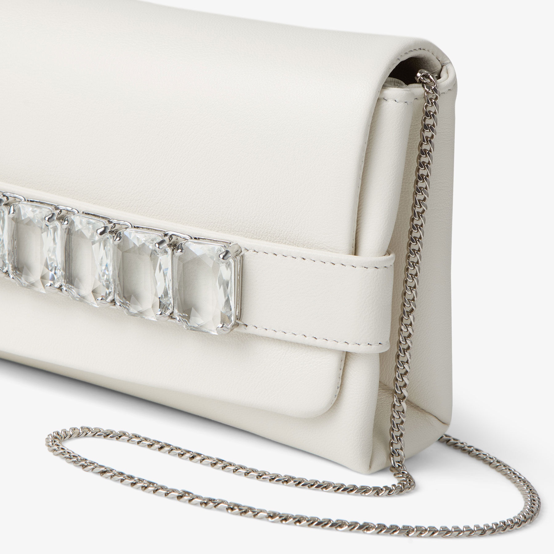 Kya
Latte Nappa Leather Clutch Bag - 3
