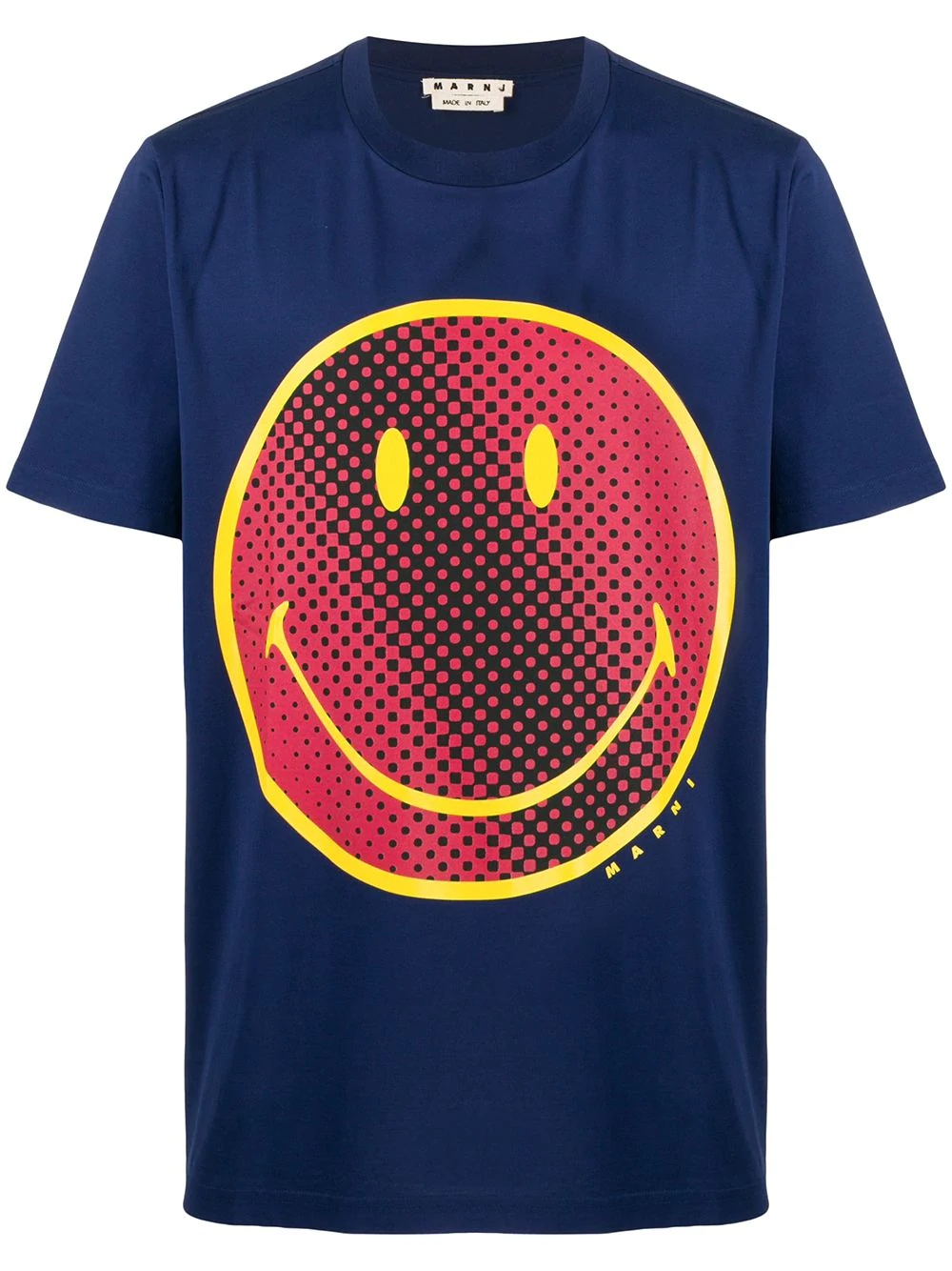 smiley-face print T-shirt - 1