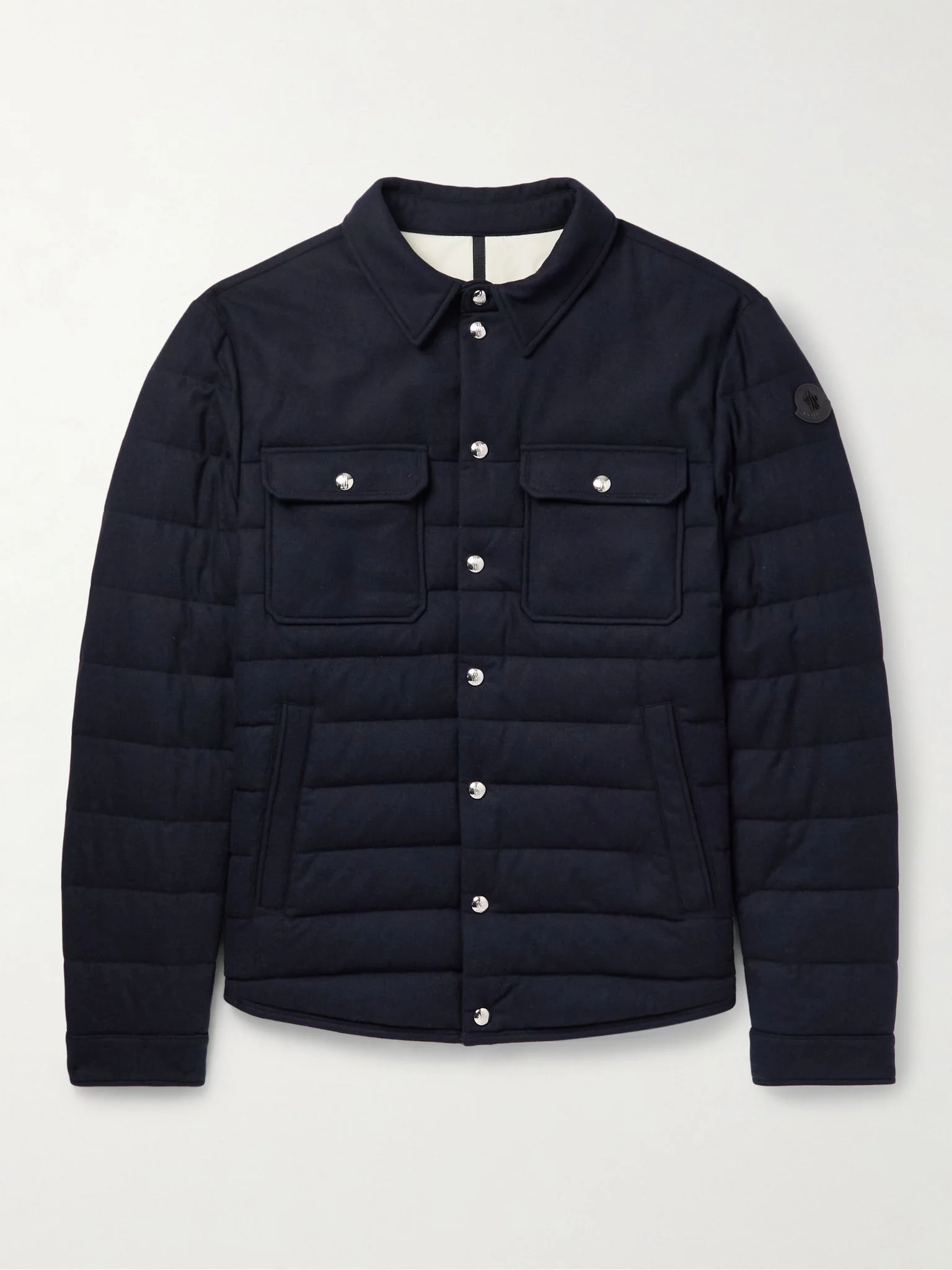Mirmandix Slim-Fit Quilted Felt Down Jacket Navy - 1