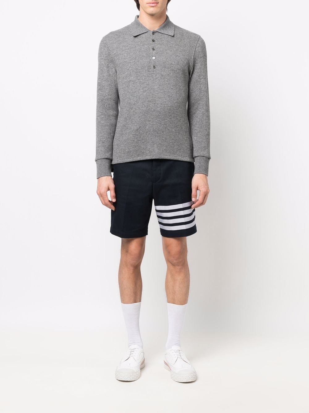 long-sleeve polo shirt - 2