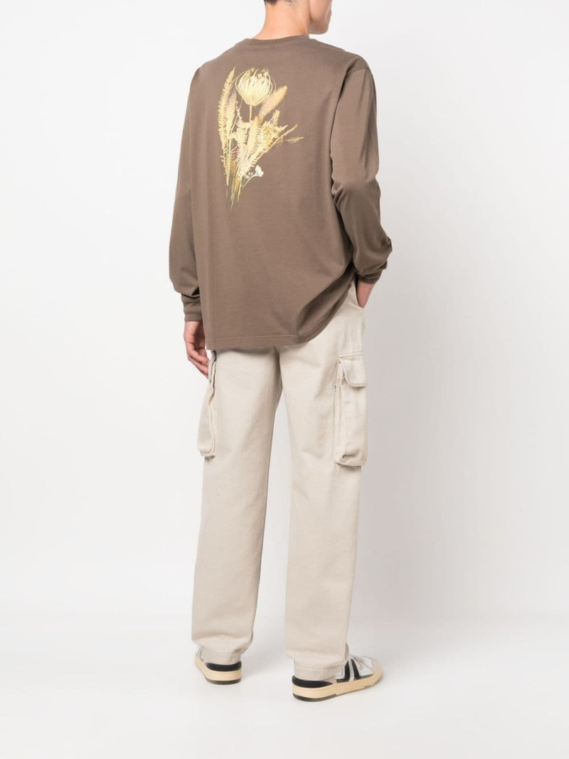 Wood Wood graphic-print long-sleeve T-shirt outlook