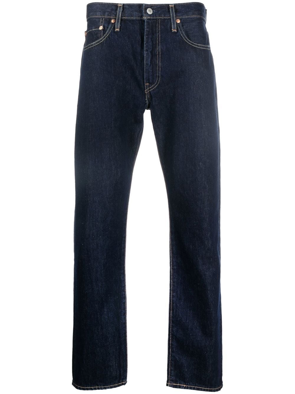 straight-leg mid-rise jeans - 1