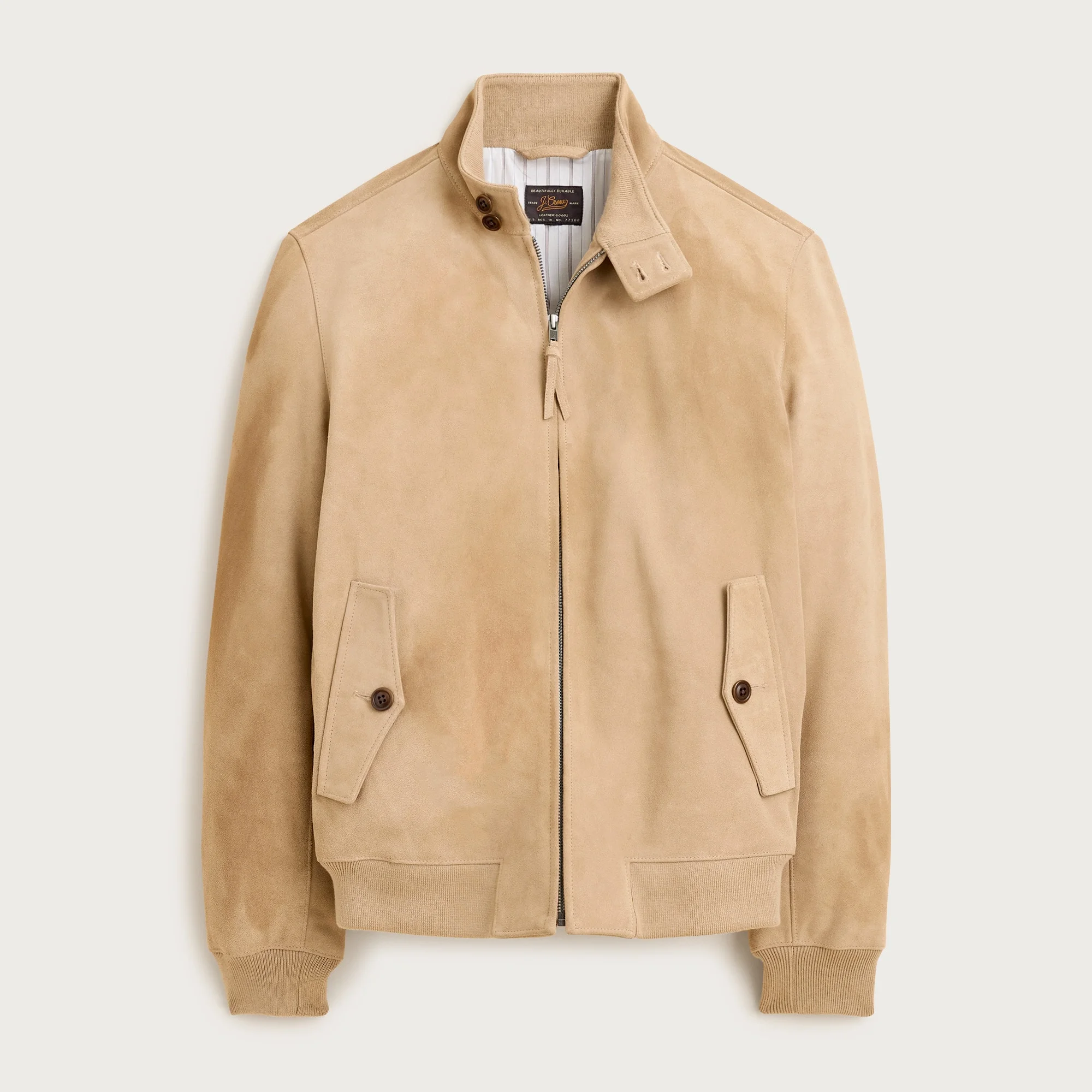 Harrington jacket in Italian suede - 1
