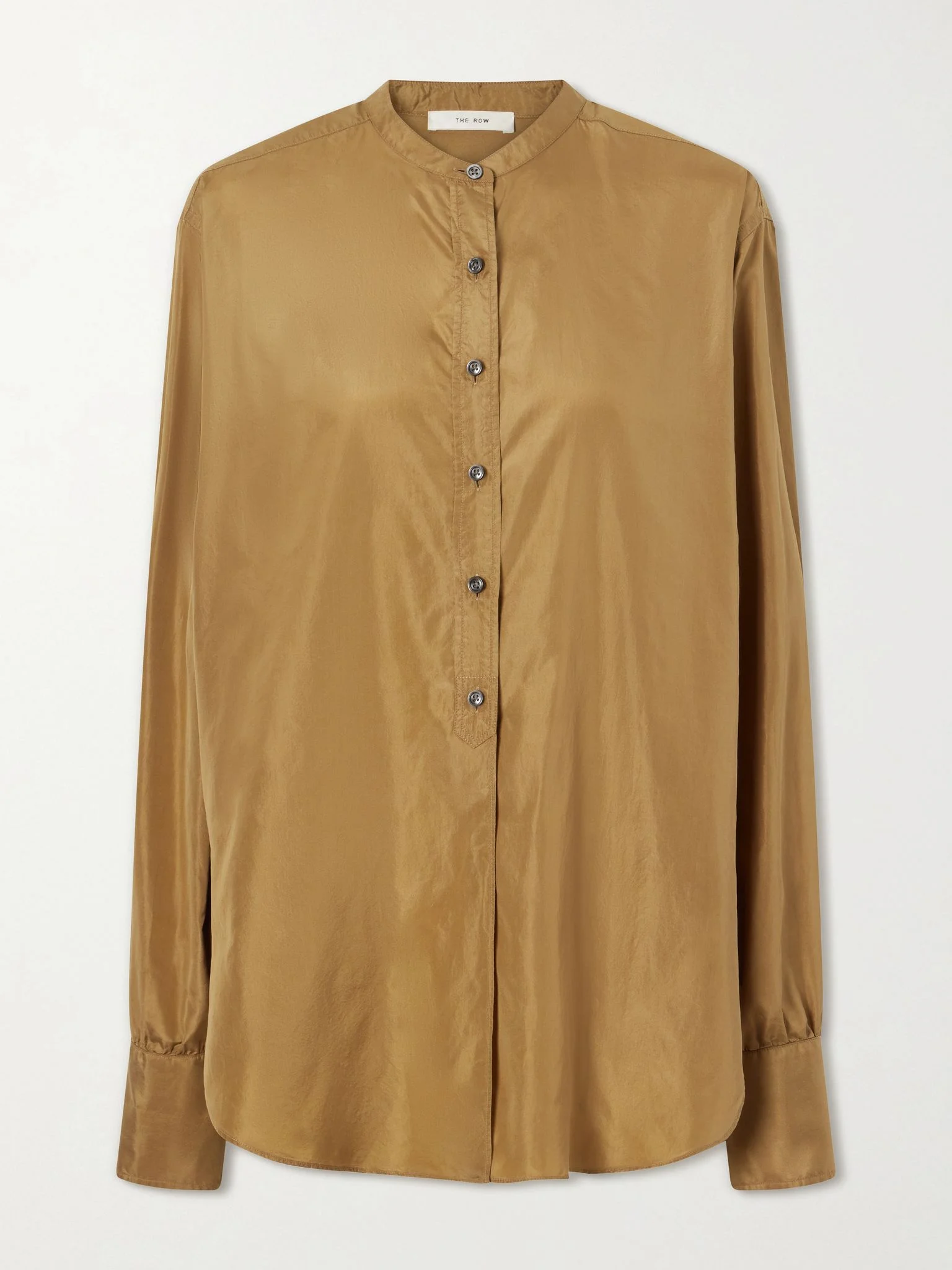 Lula silk-taffeta shirt Yellow - 1