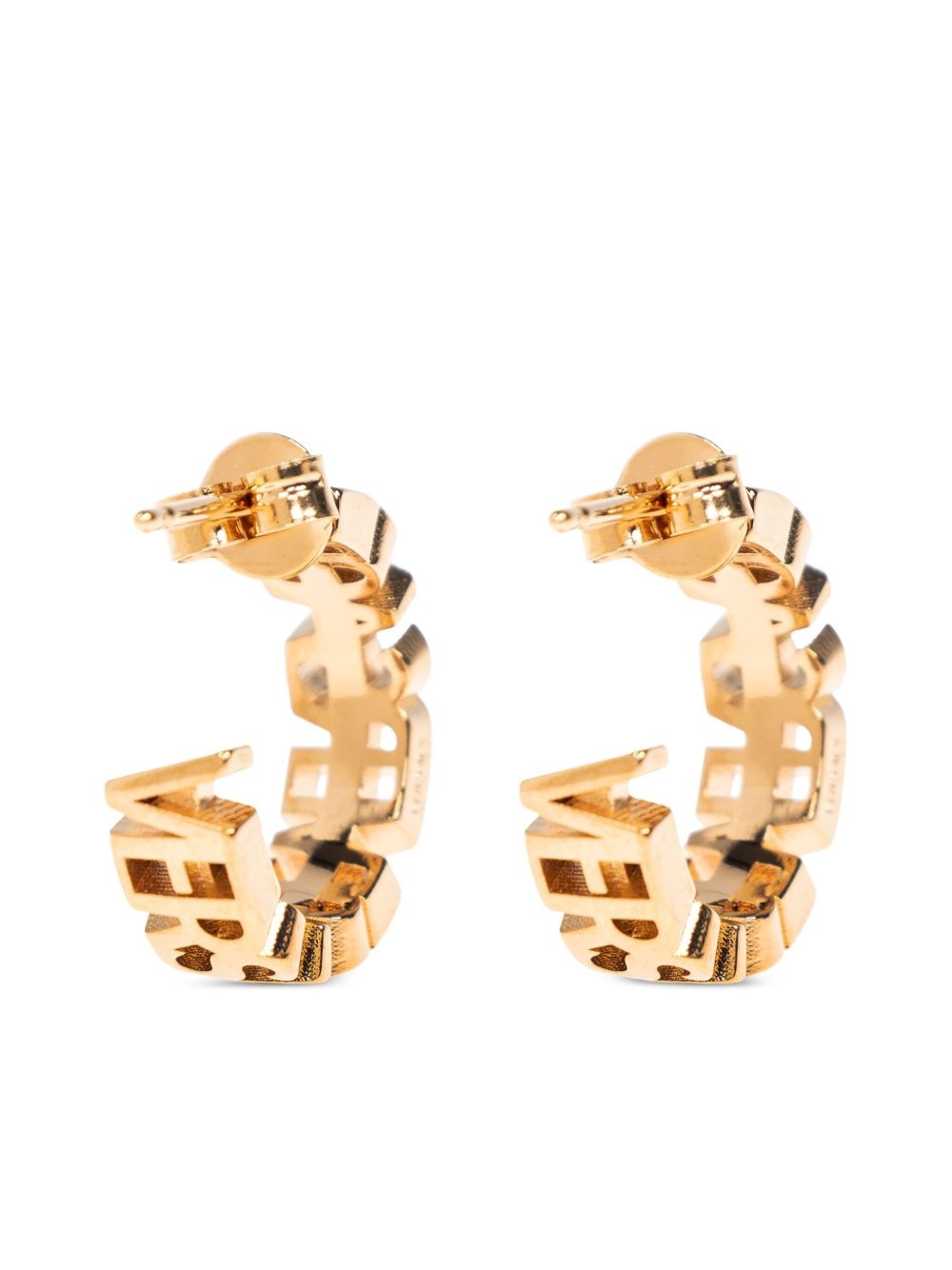 logo-lettering earrings - 4