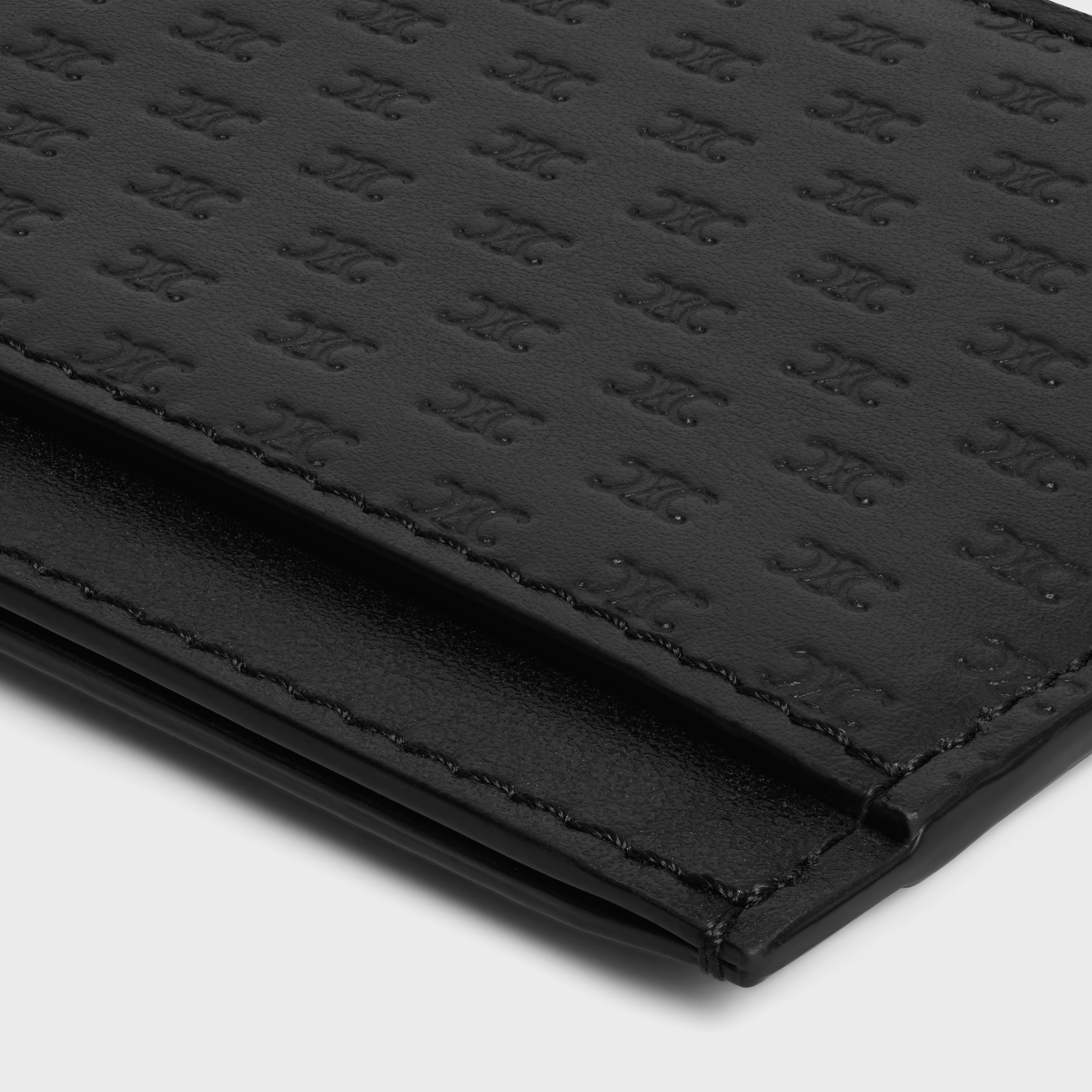 Card holder in Calfskin with mini triomphe embossed - 4