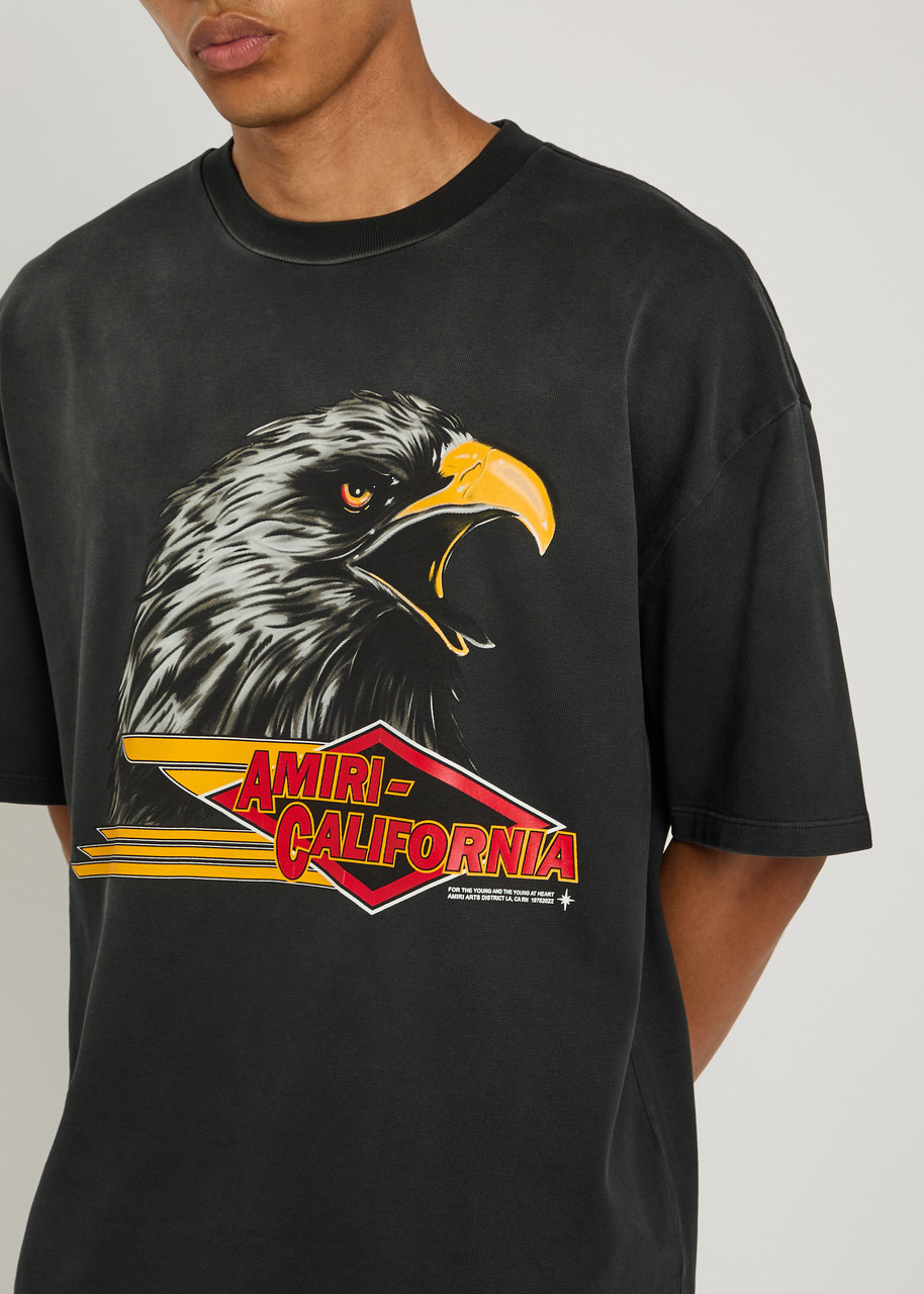 Amiri Eagle Printed Cotton T-shirt - 4