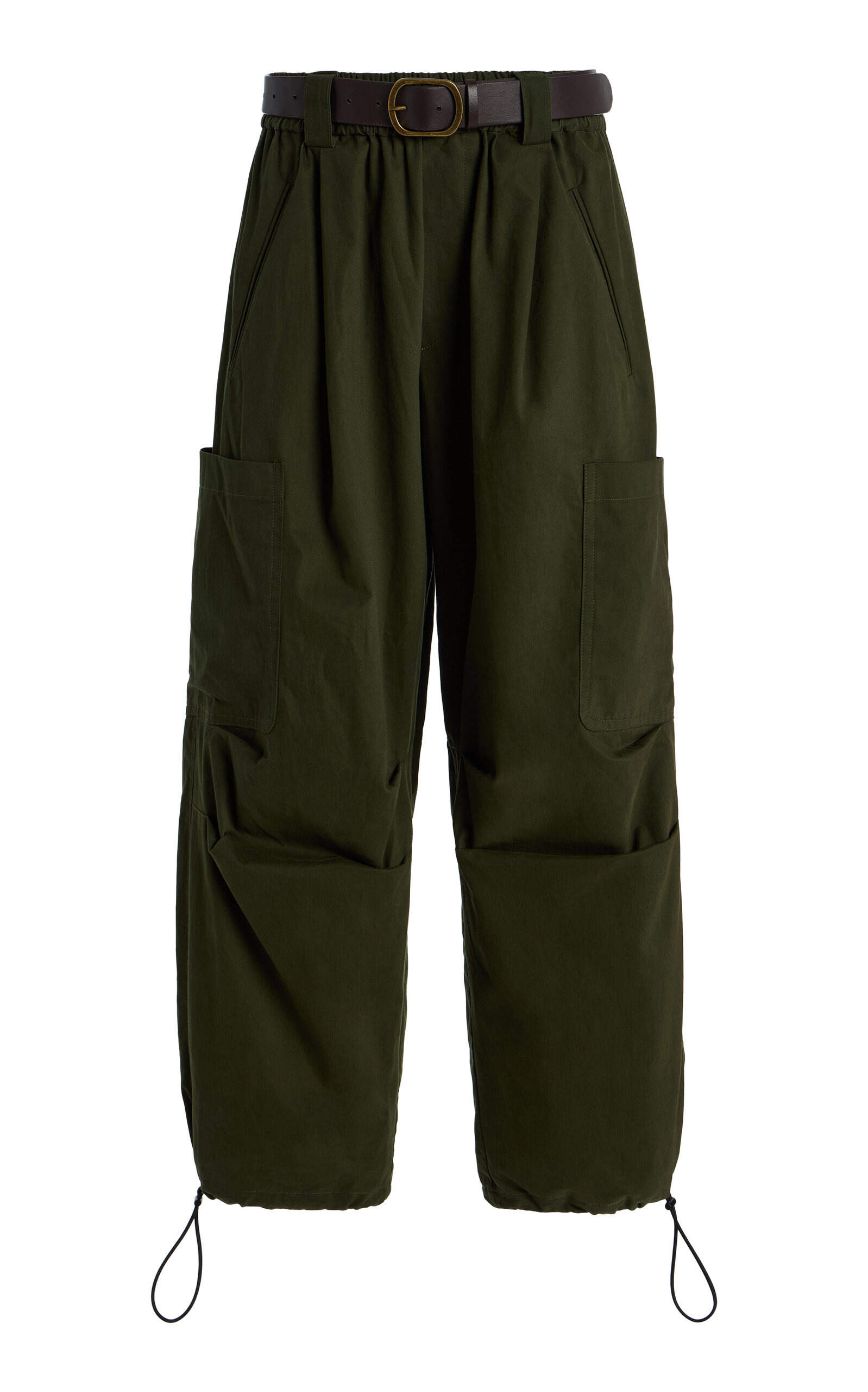 Sullivan Belted Cotton Cargo Pants green - 1