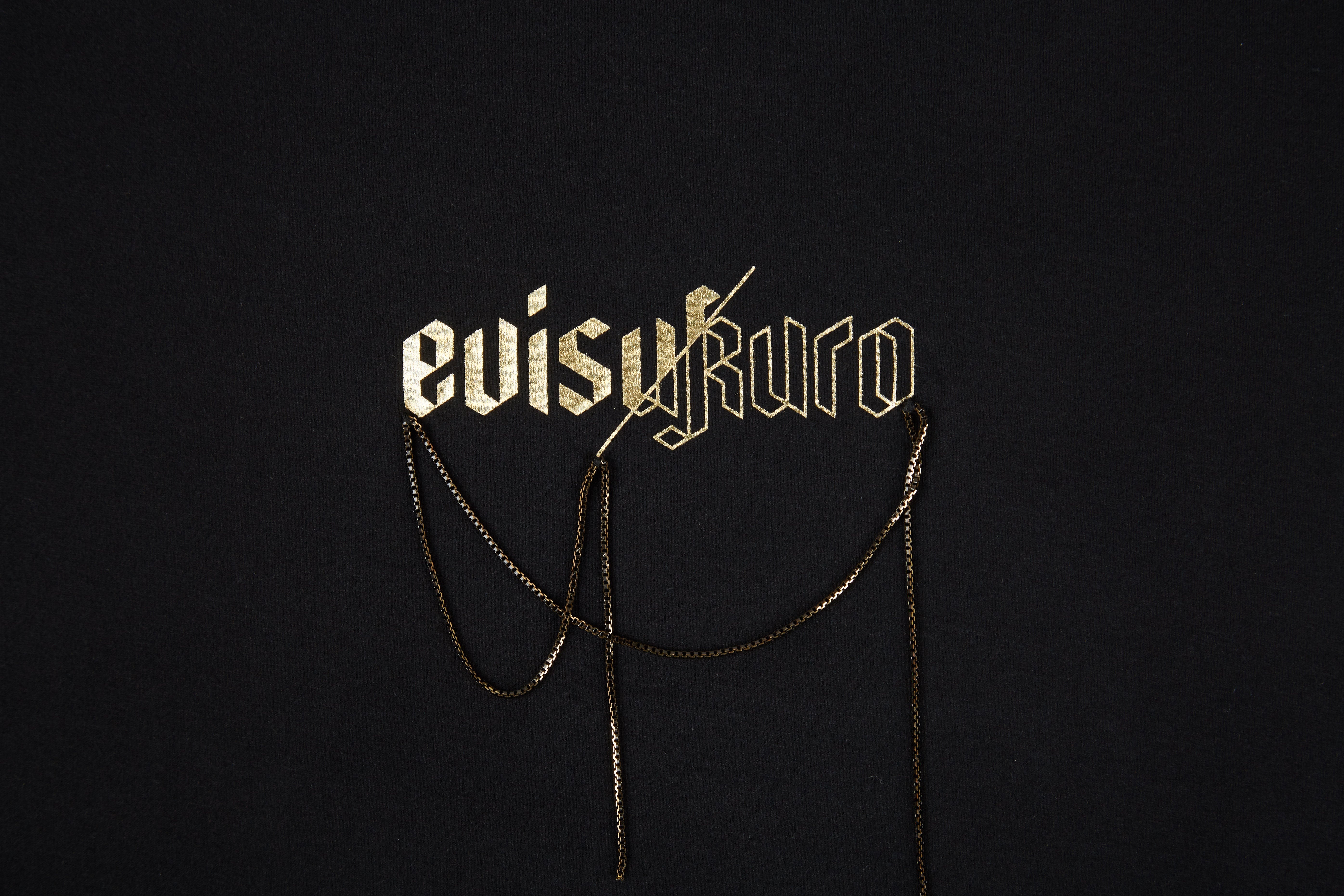 Draped Metal Chain T-shirt - 10