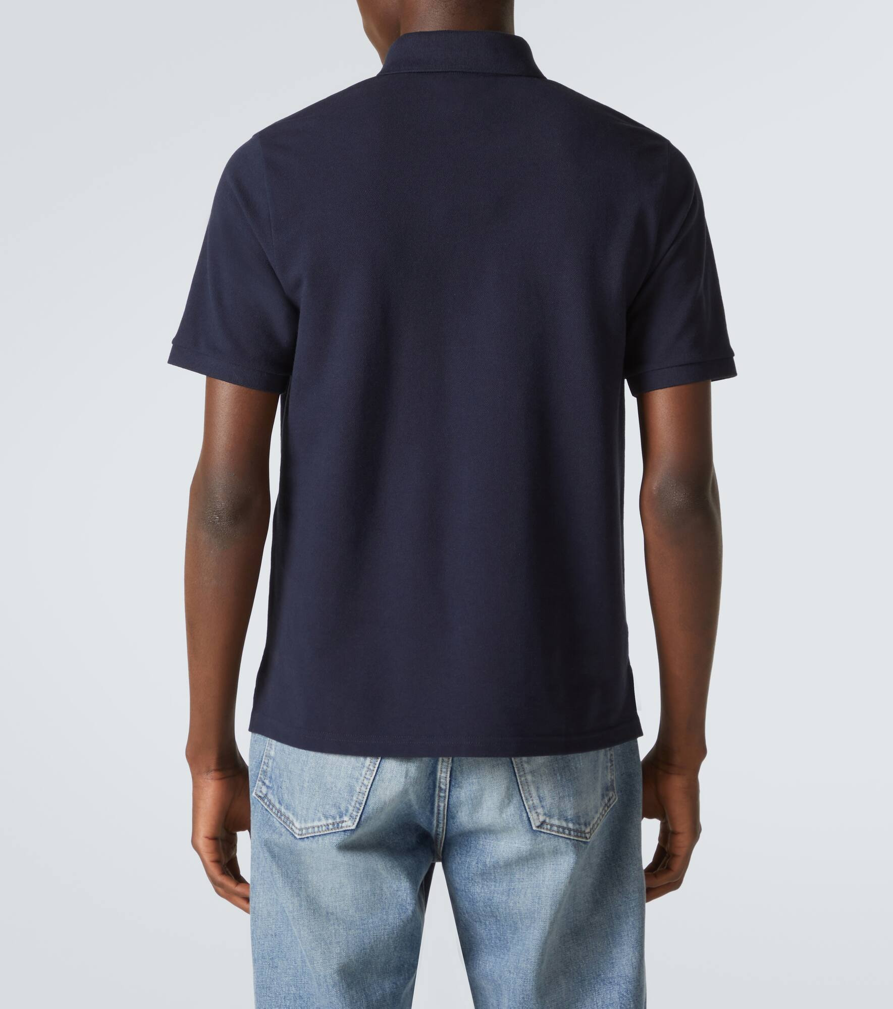 Cotton-blend polo shirt - 4