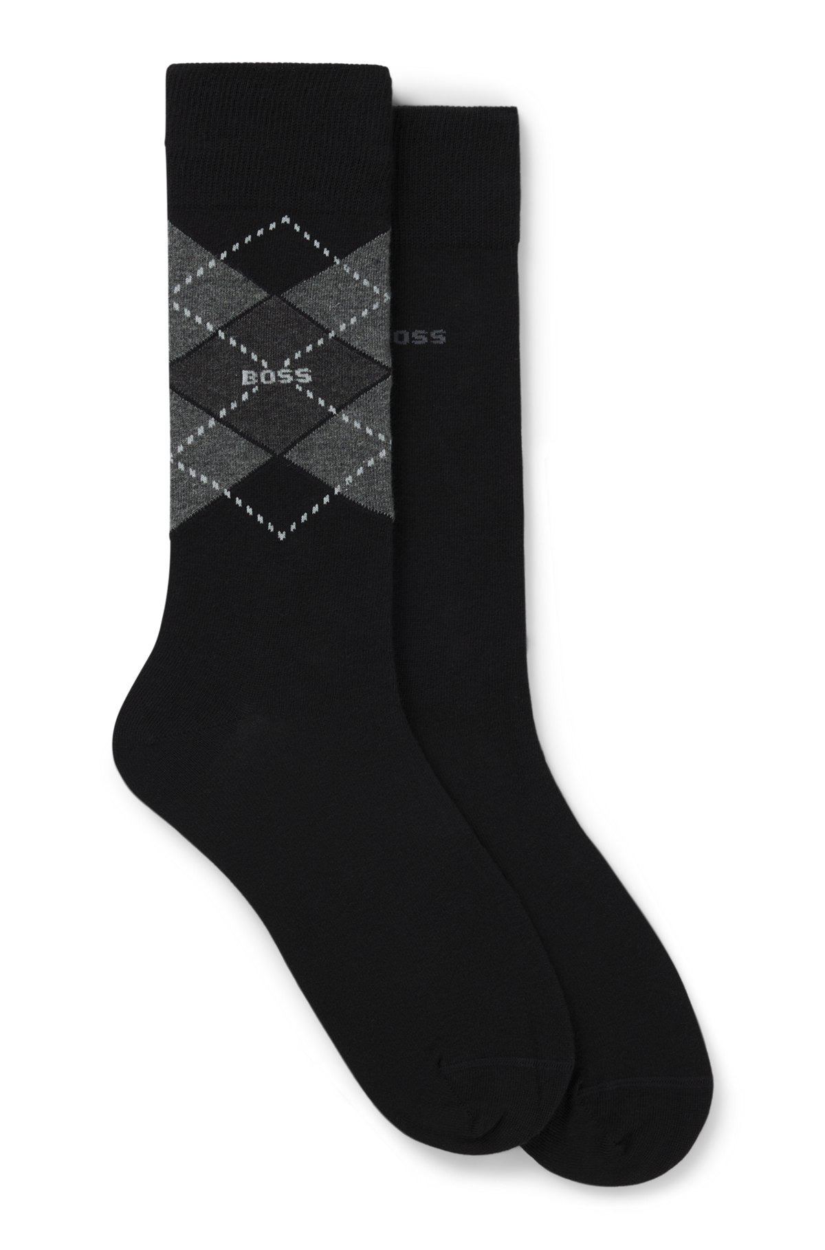 TWO-PACK OF REGULAR-LENGTH SOCKS IN A COTTON BLEND - 1