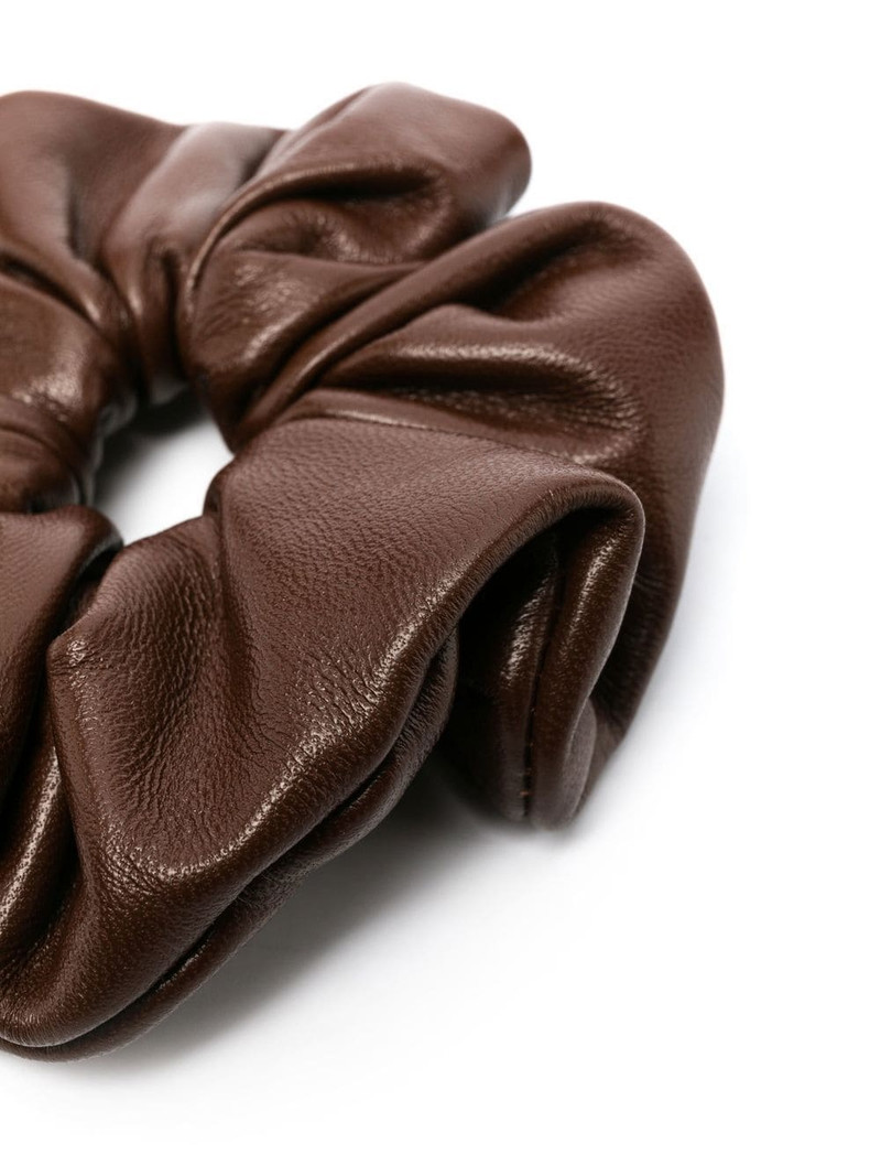 MANOKHI leather hair scrunchie outlook