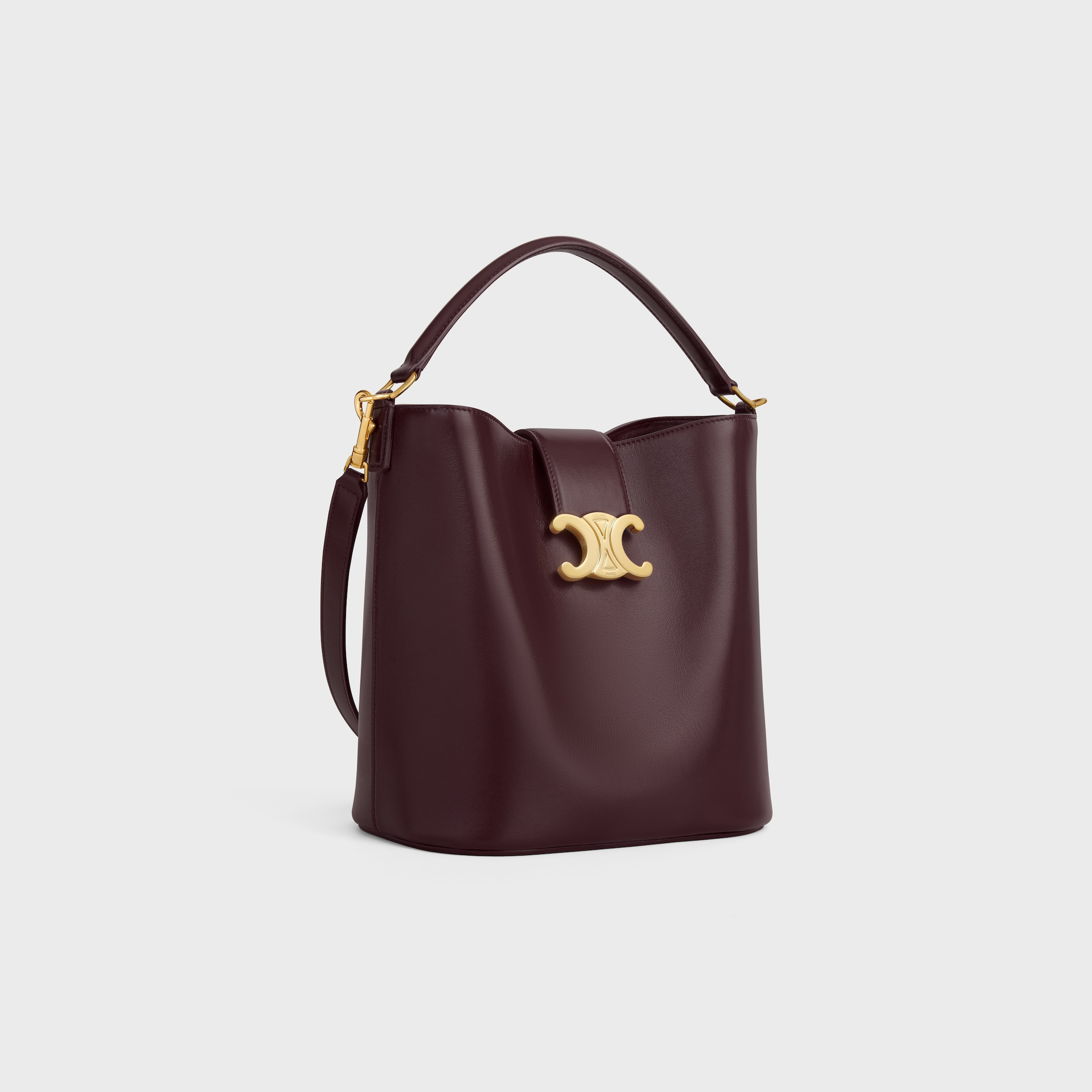 MEDIUM BUCKET LOUISE IN SMOOTH CALFSKIN - 2