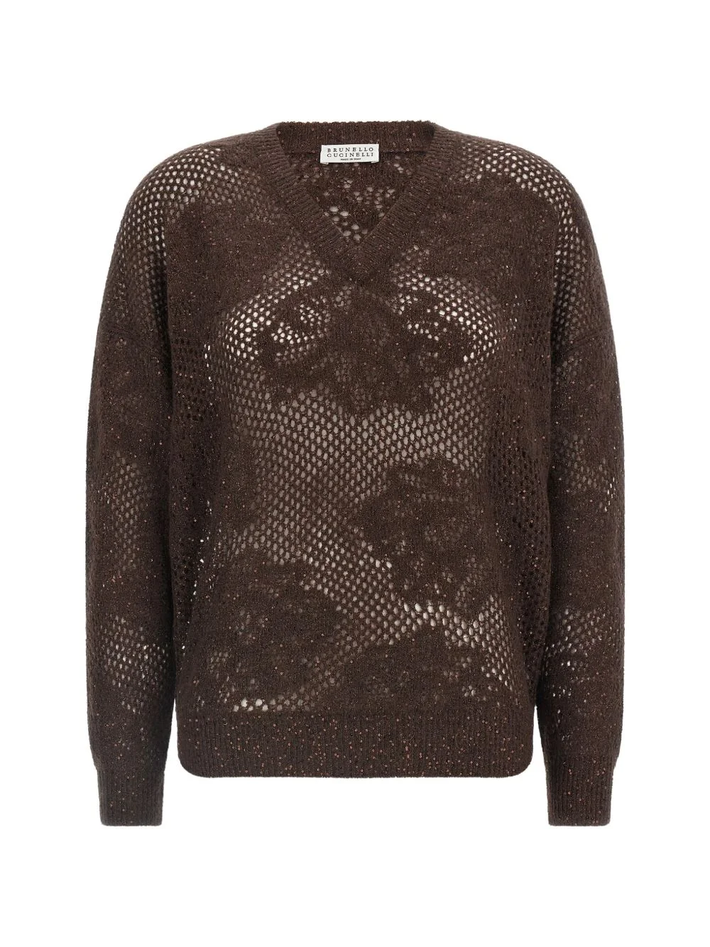 floral-lace sweater - 1