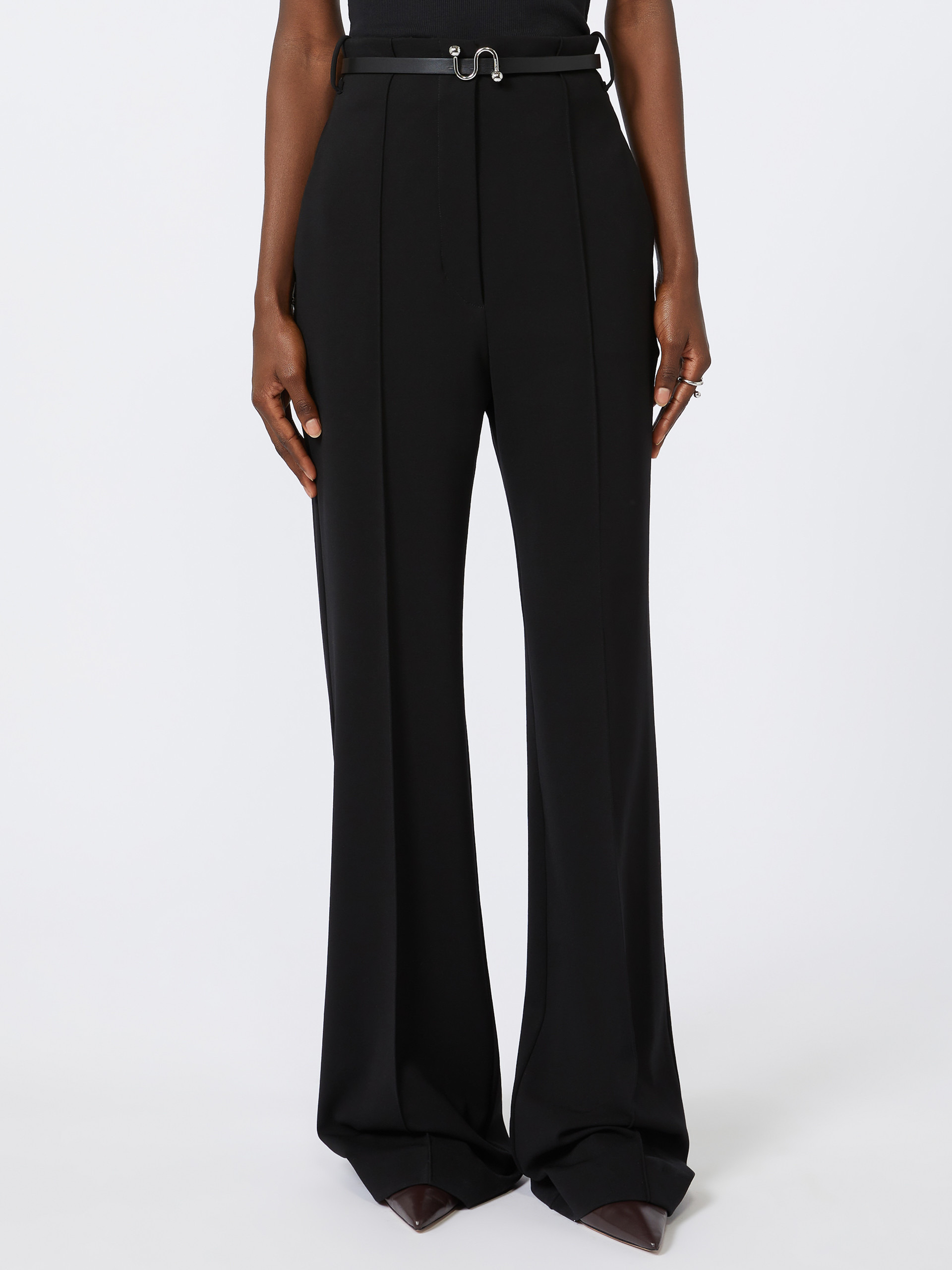 TEXAS High-waisted trousers in fabric stitch - 3