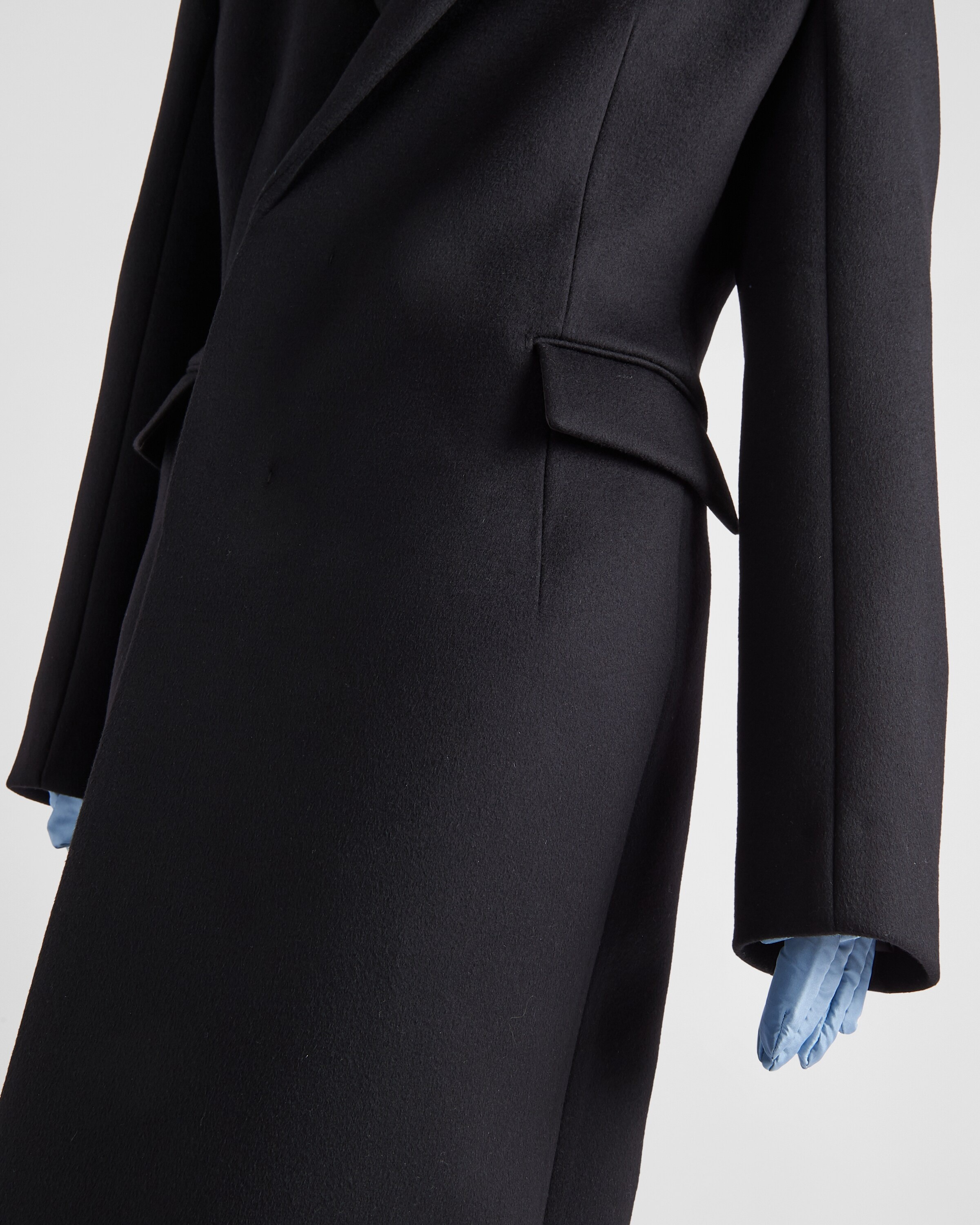 Double-breasted wool coat - 4