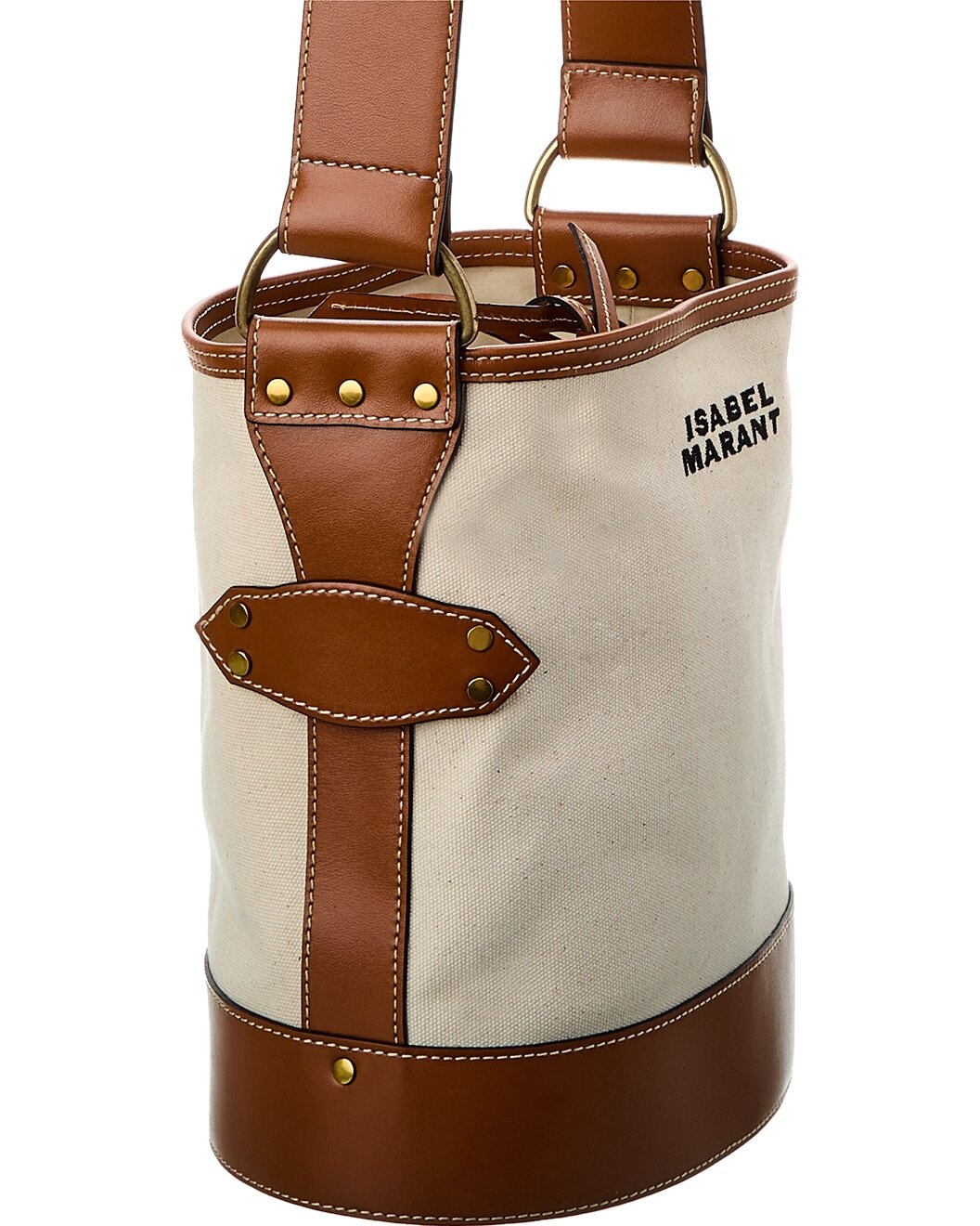 Isabel Marant Canvas & Leather Shoulder Bag - 3