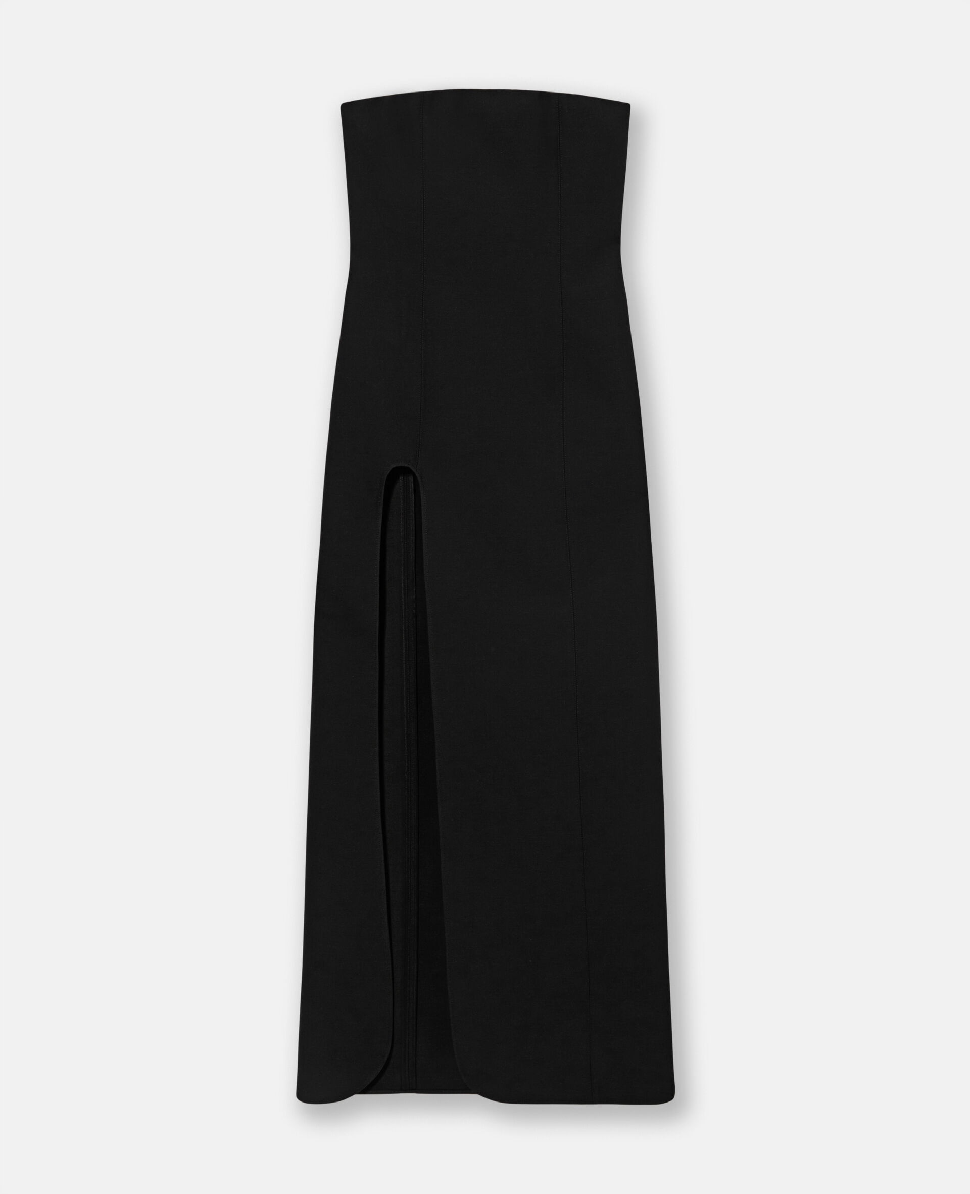 Strapless Leg Slit Maxi Dress - 1