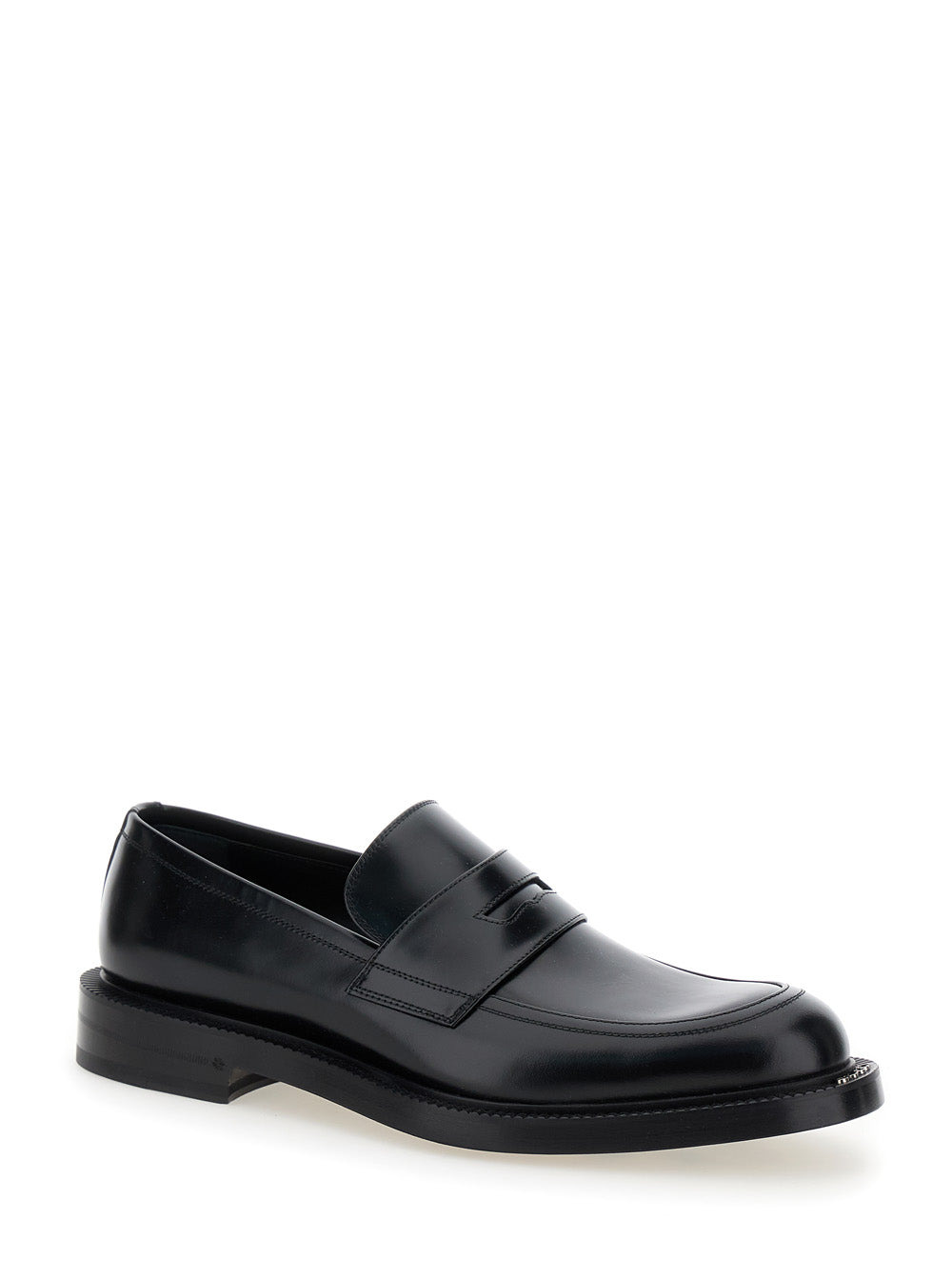 Gucci Men 'Henry' Black Loafers In Smooth Leather Man - 2