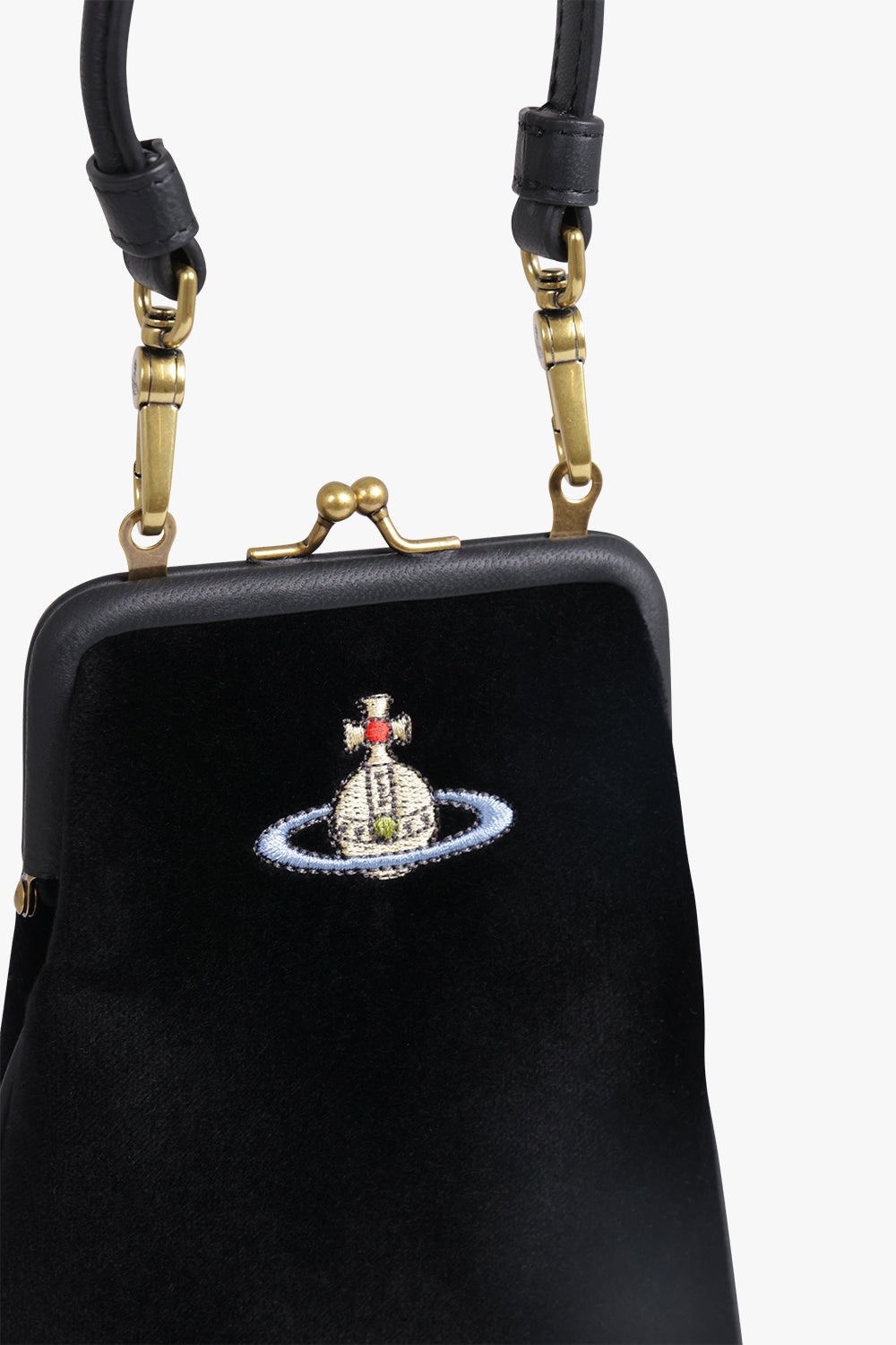 TESSA CHAIN VELVET BAG | BLACK - 4