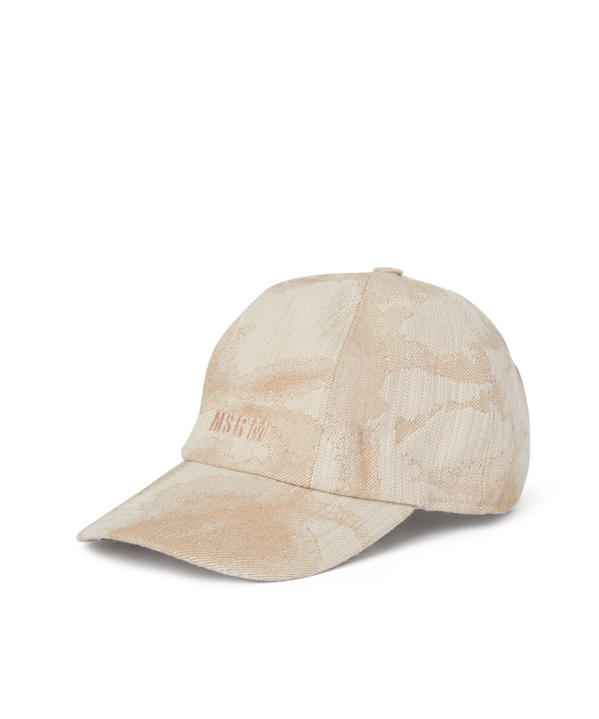 Jacquard baseball cap with large daisy design - 1
