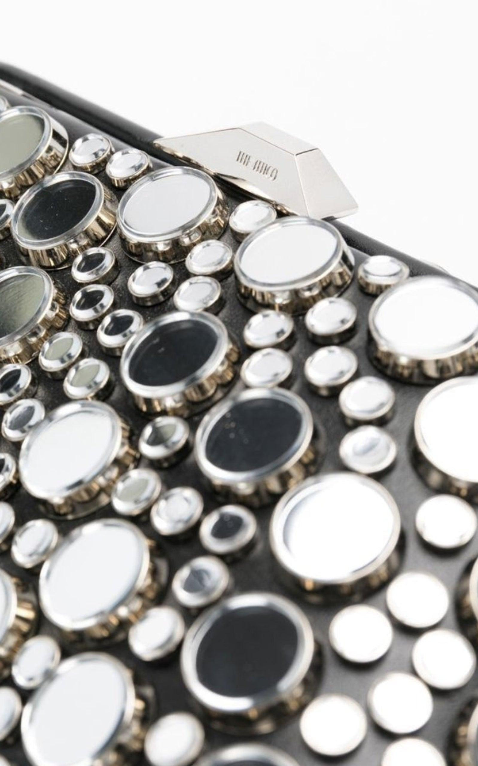 Black Midnight Workmanship Mirror Clutch - 9