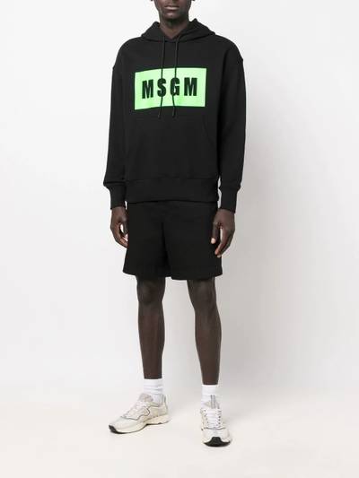 MSGM logo-print hoodie outlook