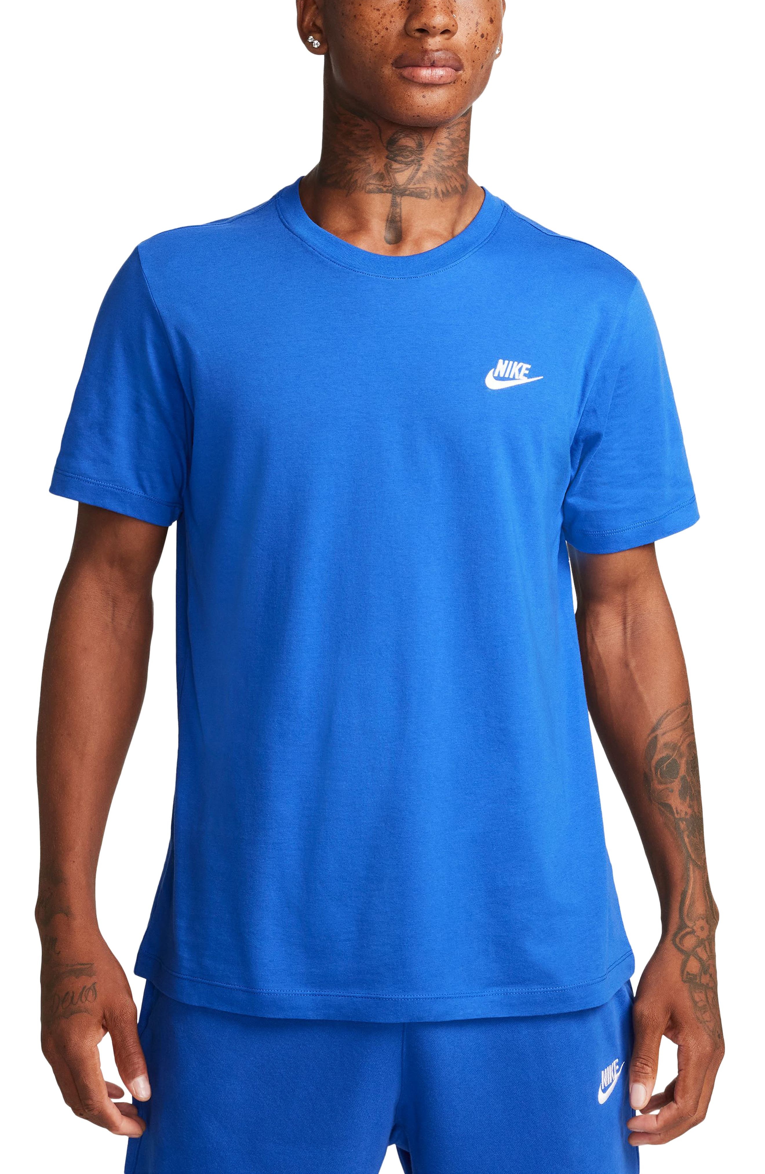 Nike Sportswear Club Crew Neck T-Shirt in Game Royal at Nordstrom - 1