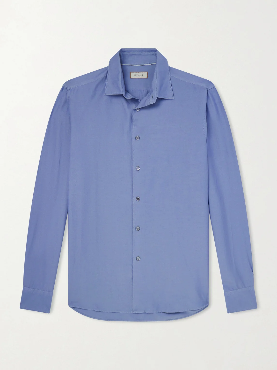 Garment-Dyed Cotton and Silk-Blend Shirt - 1
