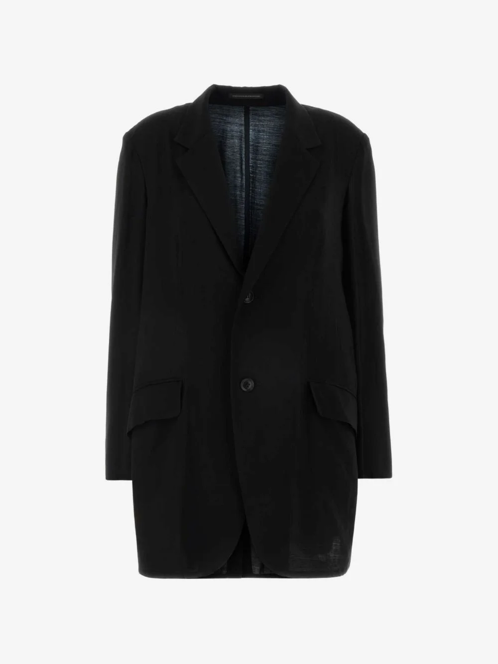 notched-lapel jersey blazer - 1