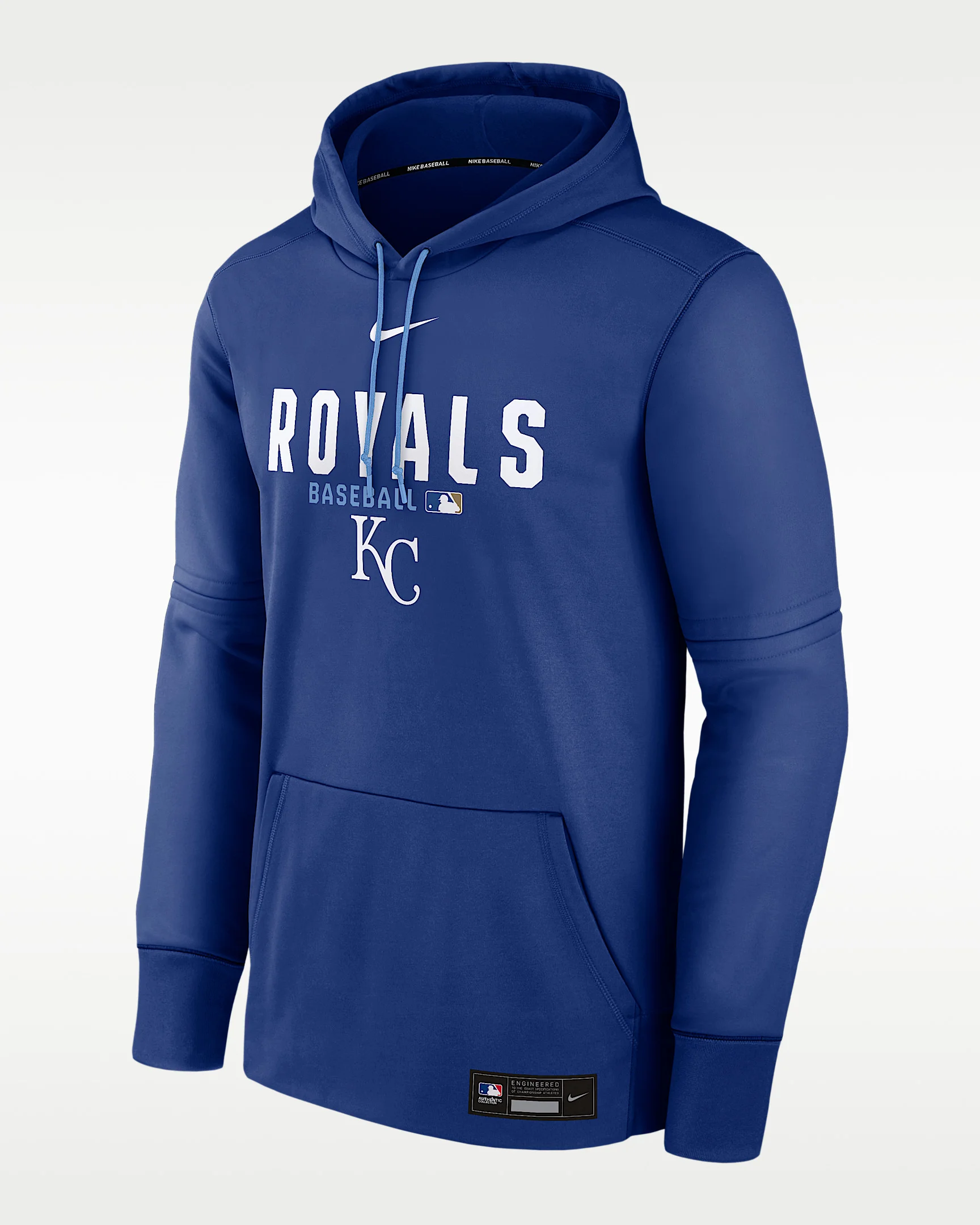 Kansas City Royals Authentic Collection Men's Nike Therma MLB Pullover Hoodie - 1